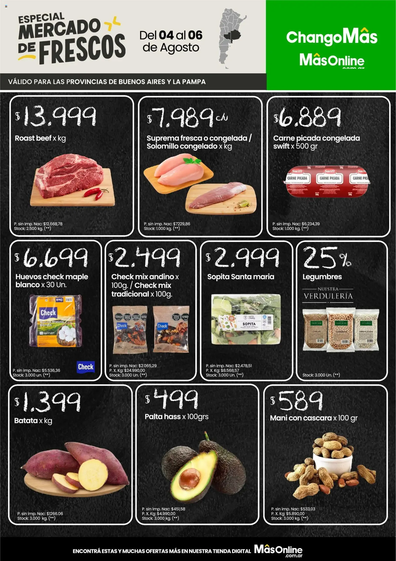 Ofertas de Especial Mercado de Frescos 4 de agosto al 6 de agosto 2026 - Página 1 del catálogo