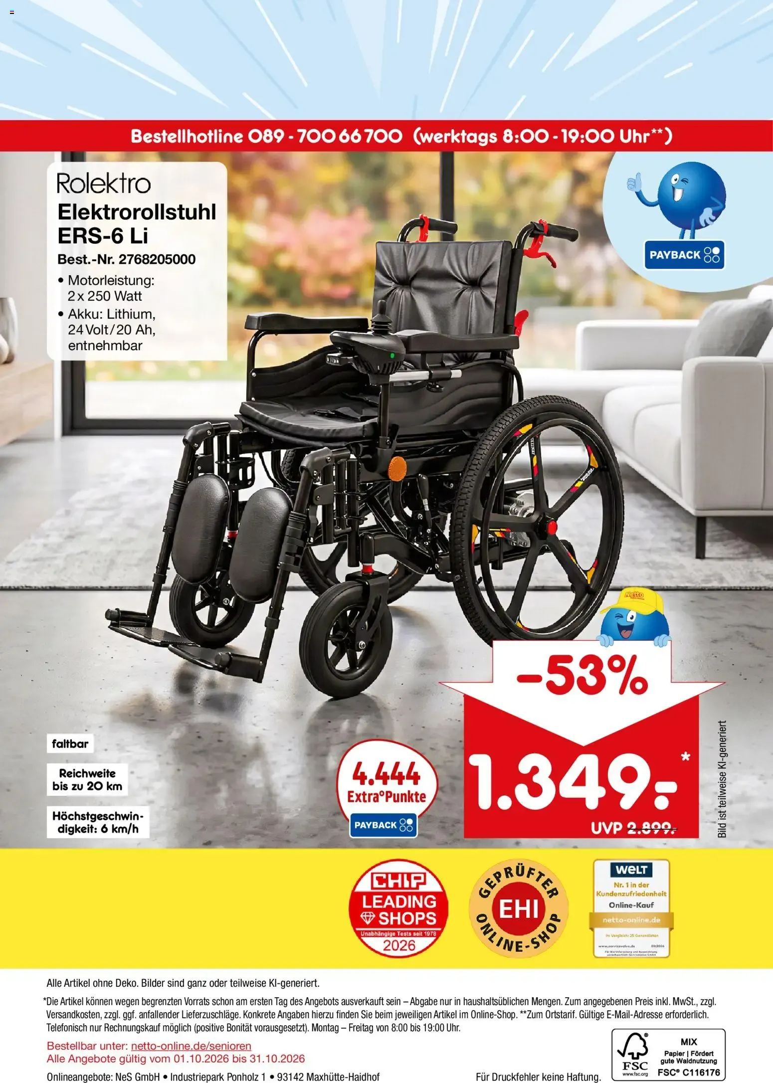 Netto Marken-Discount - Rolektro E-Roller E-Joy van 1 oktober tot 31 oktober 2026 - Folder pagina 8