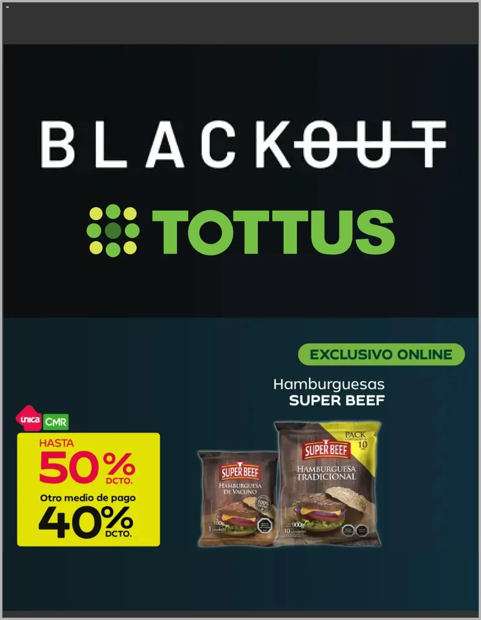 Catálogo de Tottus Blackout 27 de julio al 2 de agosto 2026 - Página 1