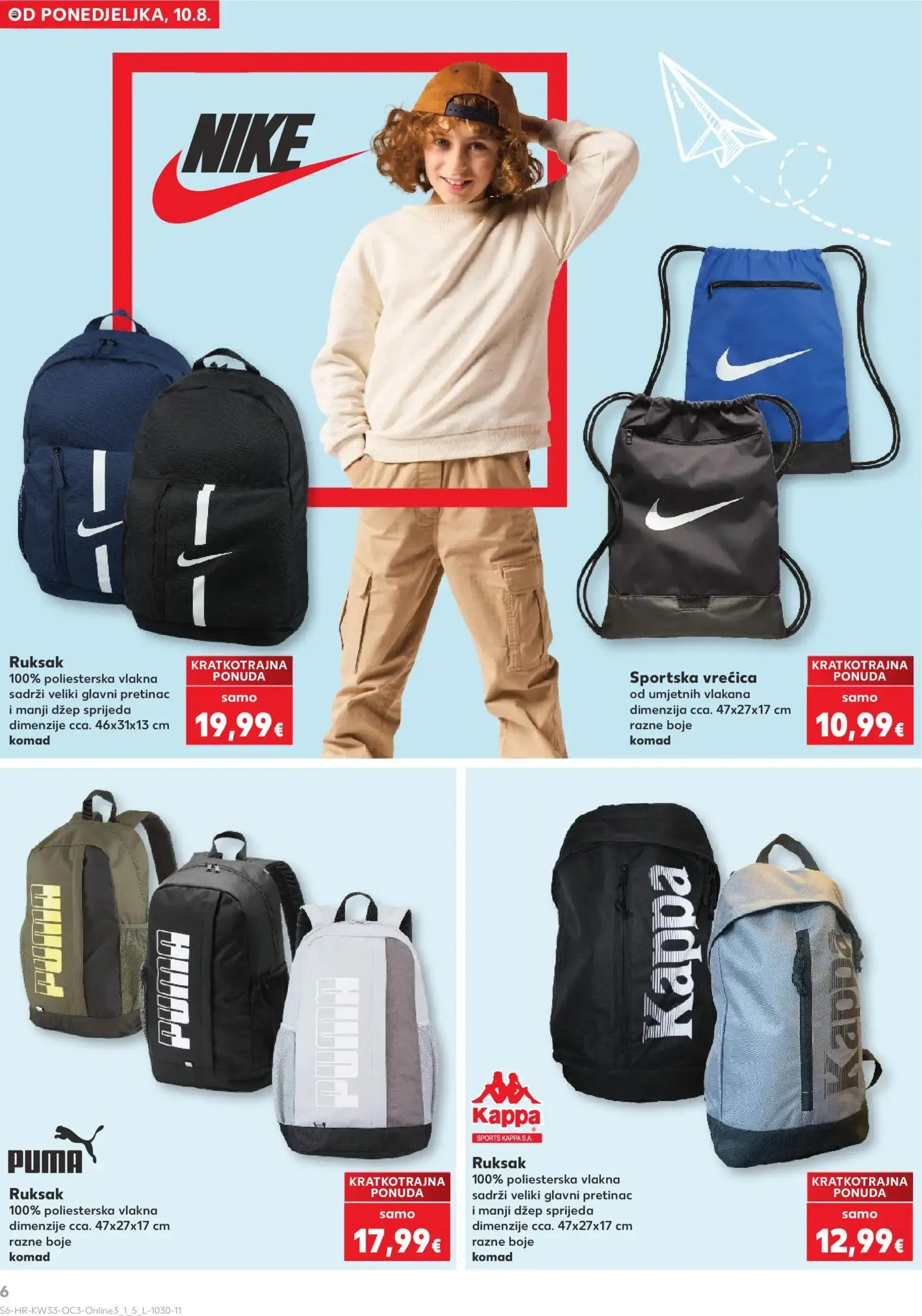 Katalog Kaufland Hura! Počinje škola! (¡Hurra! ¡Empieza el colegio!) od 10. kolovoza do 13. rujna 2026. - Pregled Stranica 6