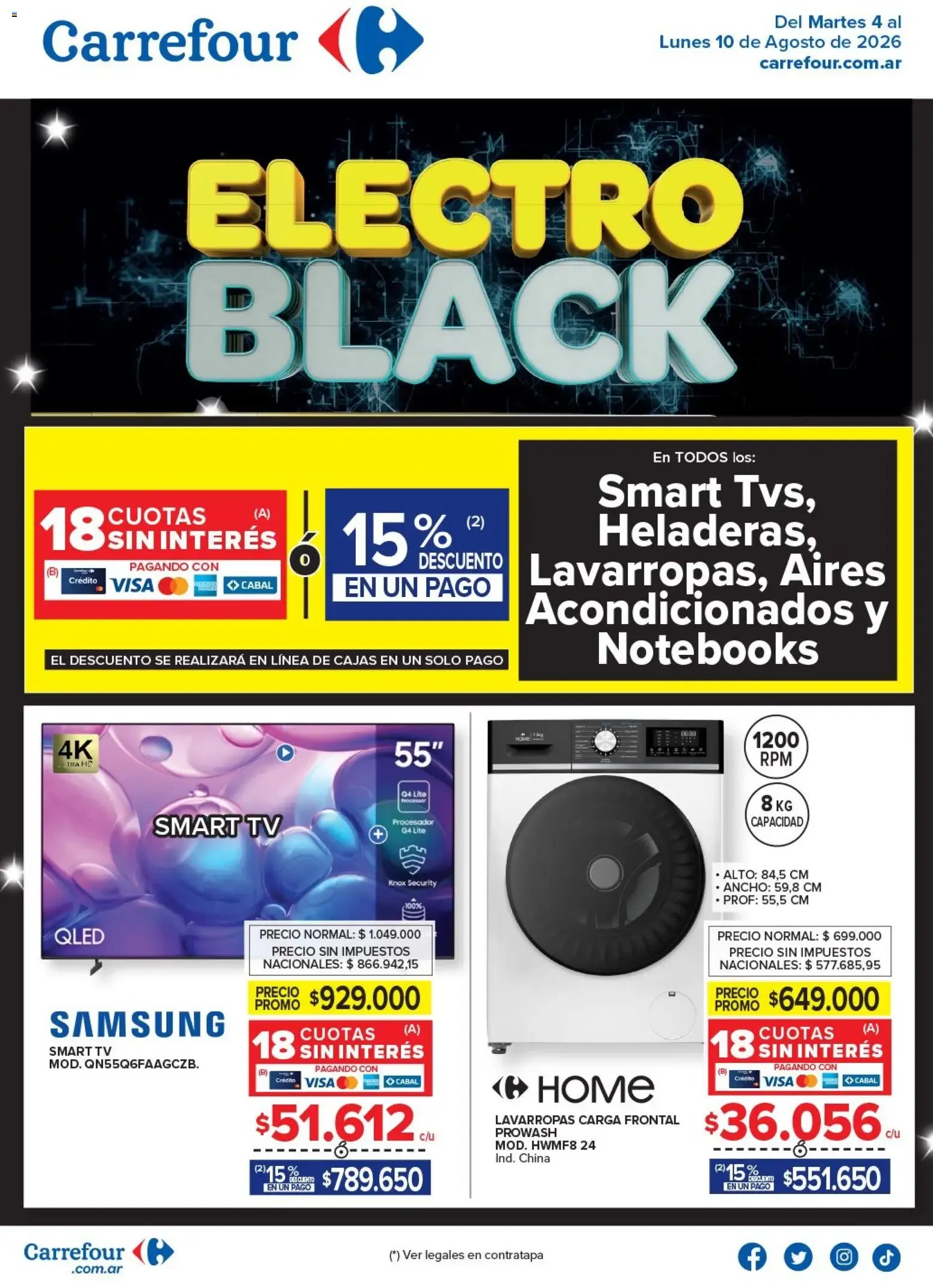 Ofertas de Electro Black 4 de agosto al 10 de agosto 2026 - Página 1 del catálogo