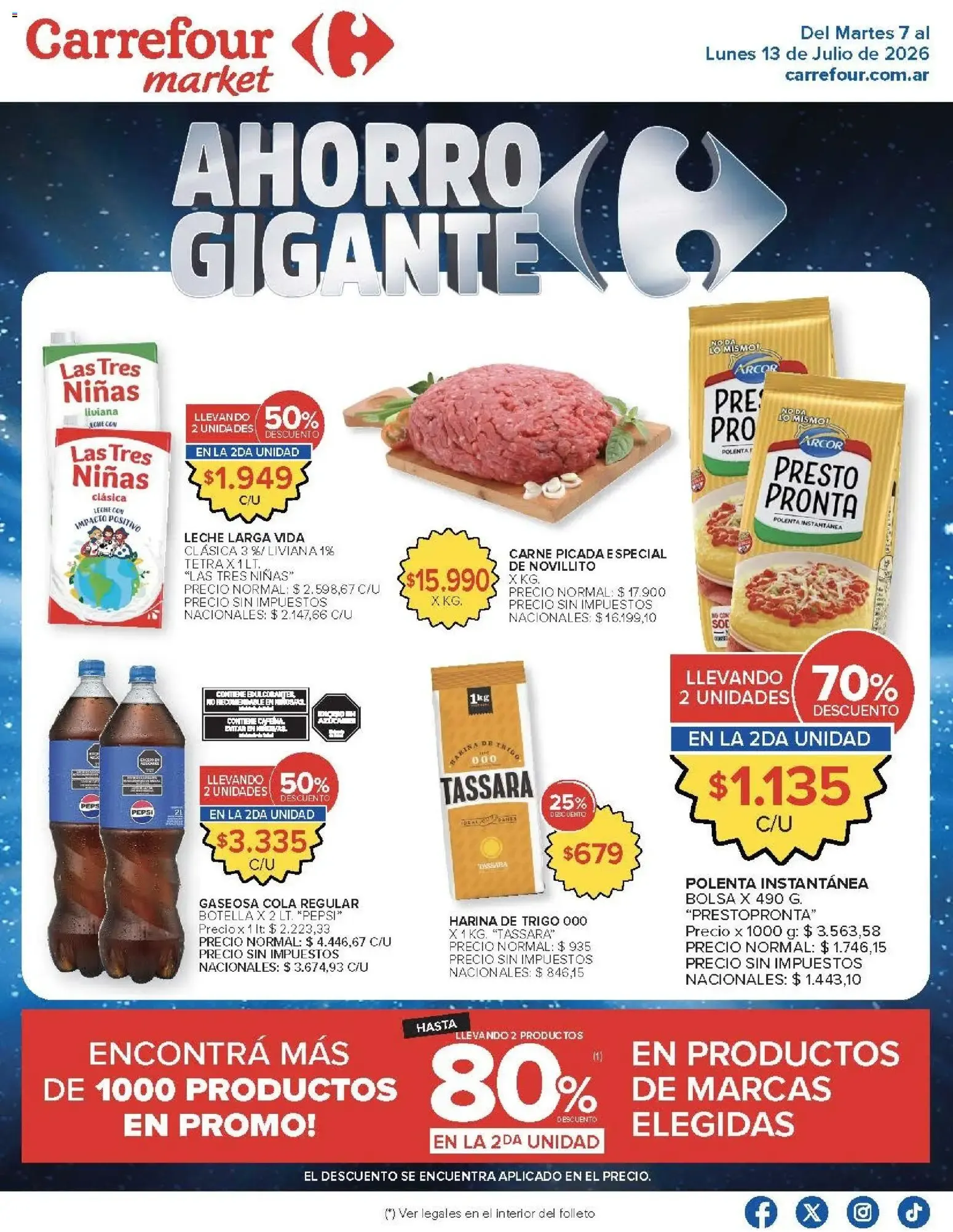 Ofertas de Carrefour Market catálogo del 07/07/2026 - 14/07/2026 7 de julio al 13 de julio 2026 - Página 1 del catálogo