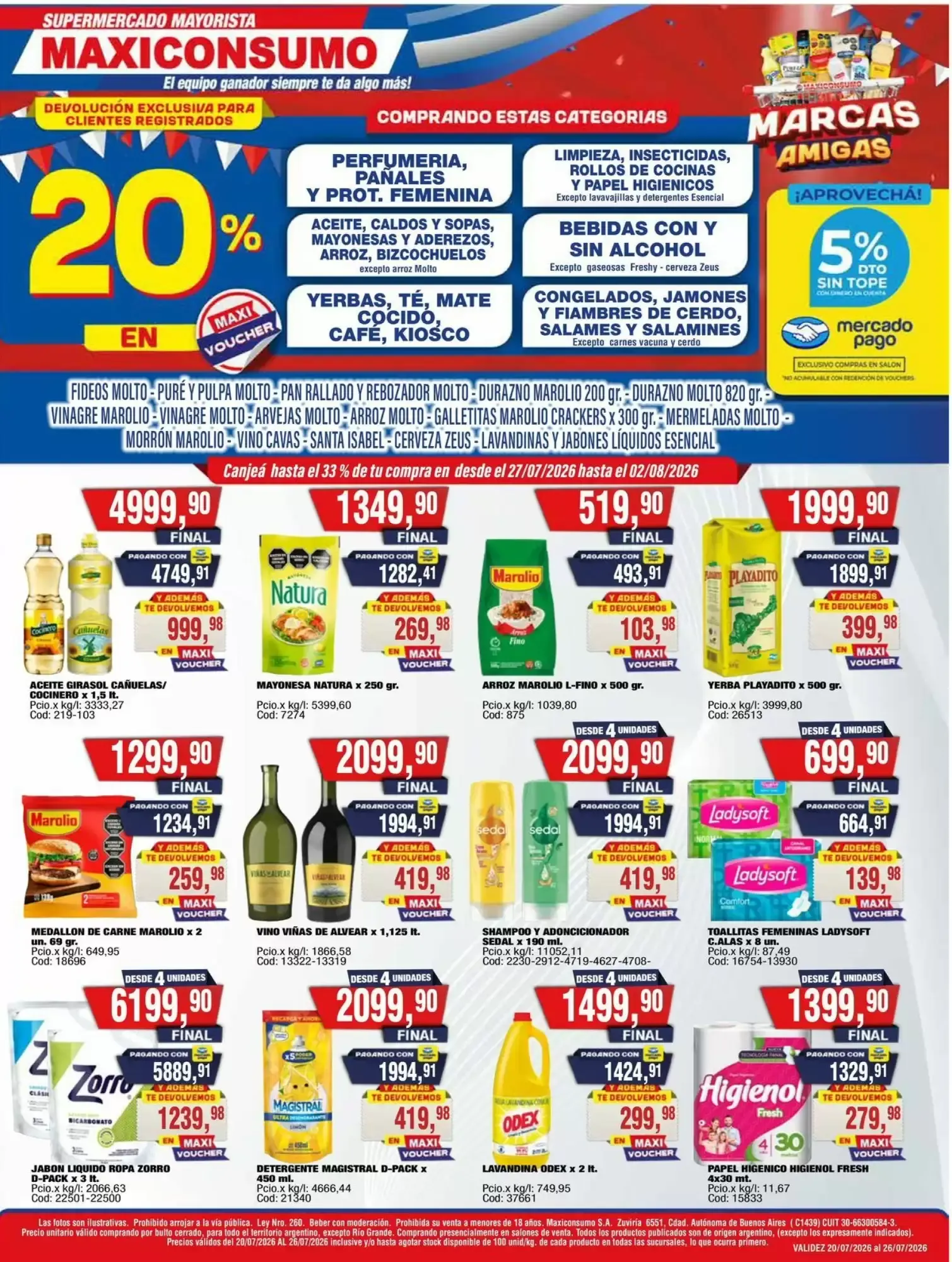 Ofertas de Maxiconsumo 20 de julio al 26 de julio 2026 - Página 1 del catálogo