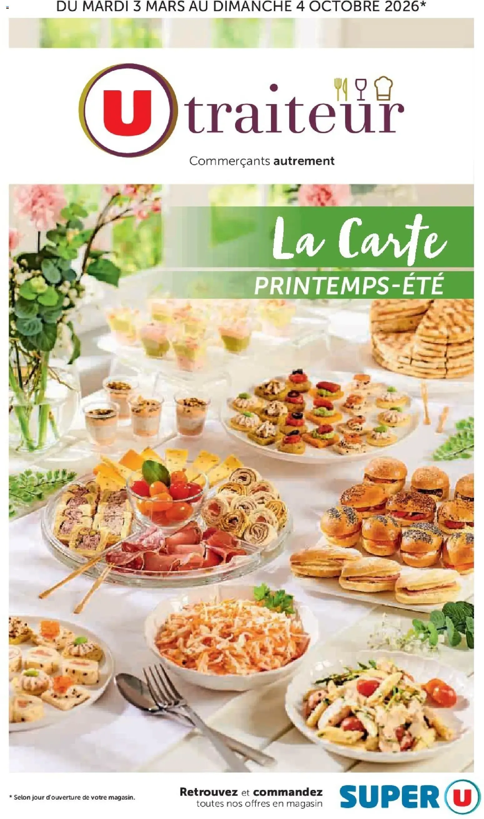 Super U - La carte Printemps Été à partir du 03/03/2026 - promo en ligne du 3 mars au 4 octobre 2026 - Catalogue page 1