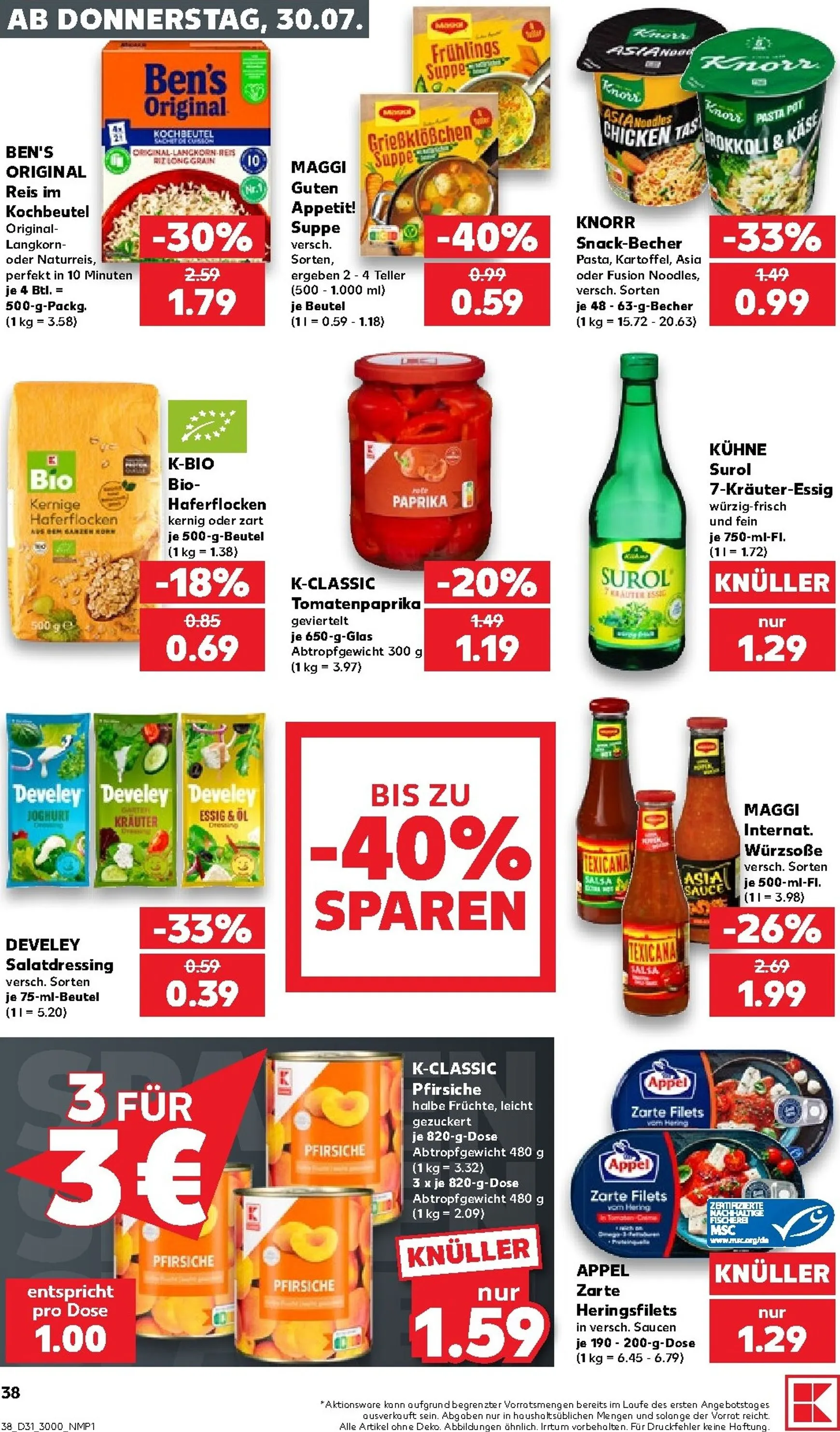 Neuer Kaufland Prospekt – von Donnerstag 30.07.2026 bis Mittwoch 05.08.2026 von 30. Juli bis 5. August 2026 - Prospekt seite 39
