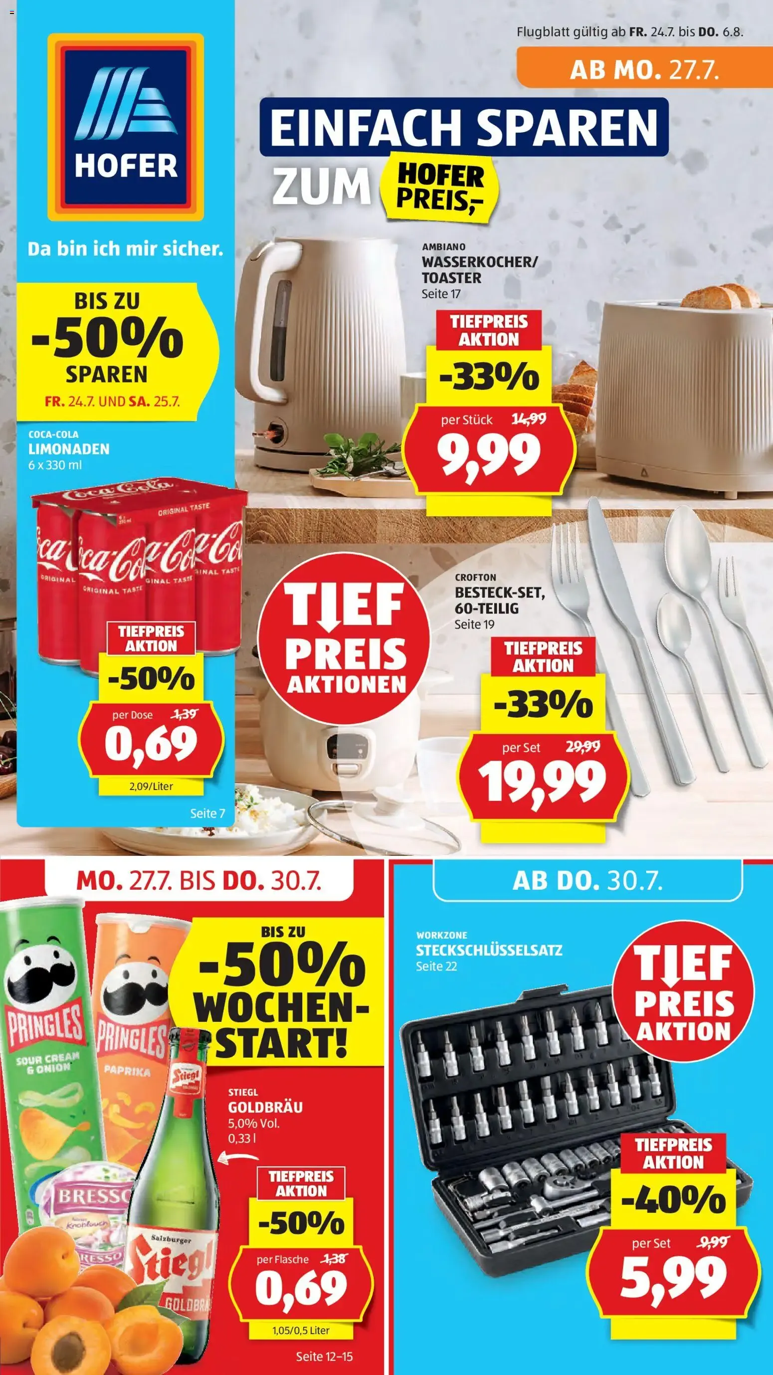 Hofer Flugblatt von 24. Juli bis 6. August 2026 - Flugblätt seite  1