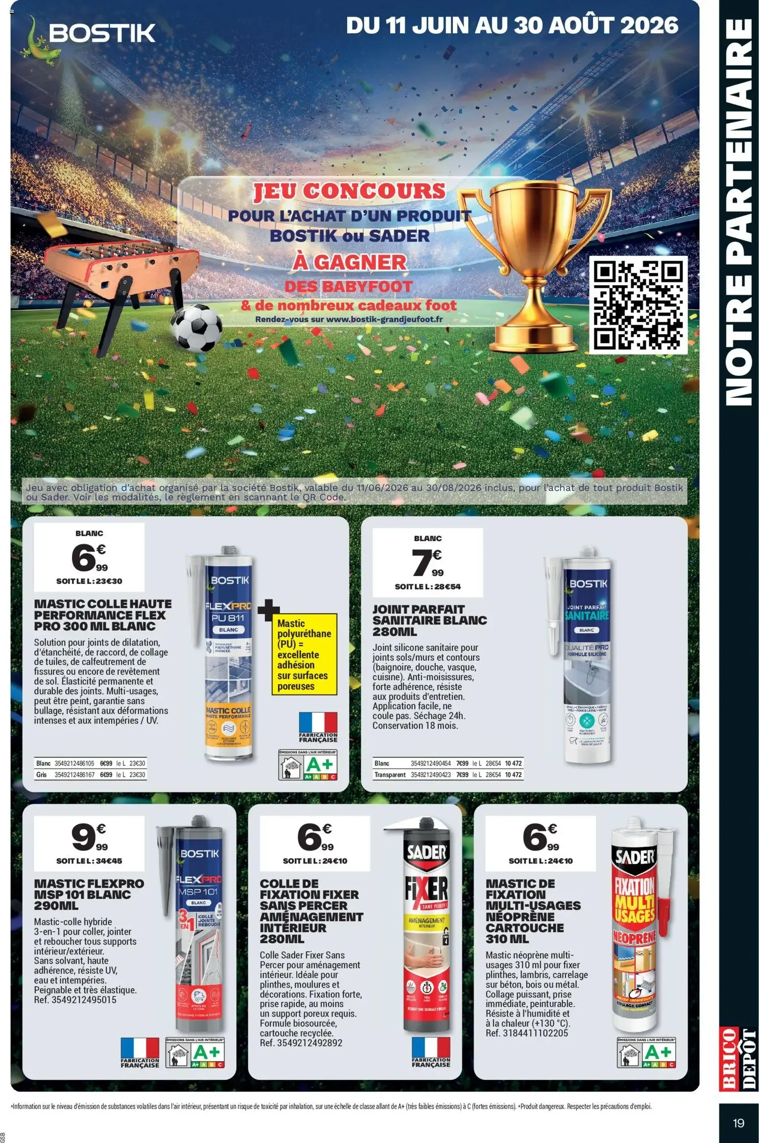 CHANTIERS D'ÉTÉ À PRIX DÉPÔT du 3 juillet au 16 juillet 2026 - Catalogue page 19