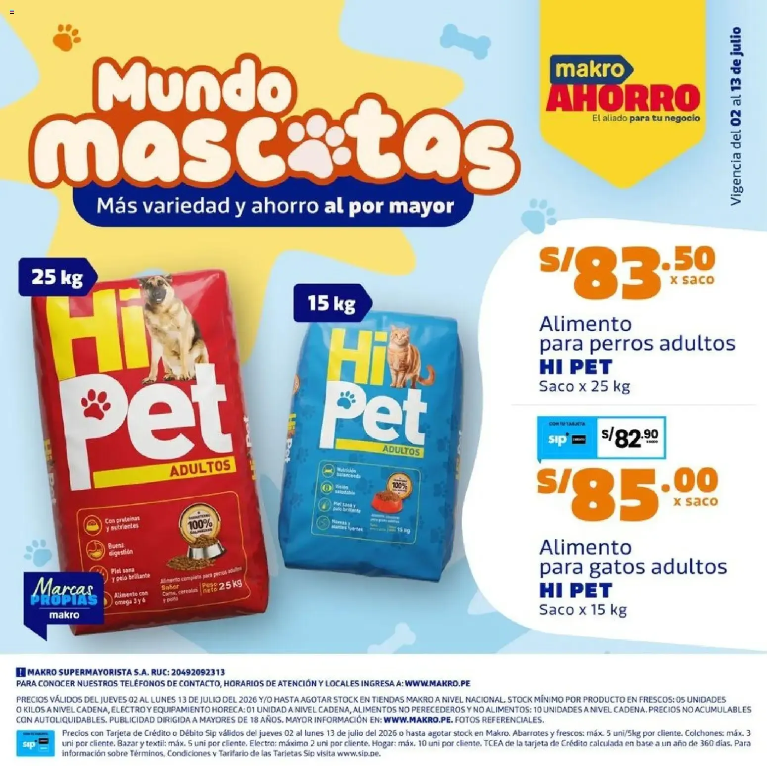 Catalogo de Catálogo Makro - Esp Mascotas online del 02/07/2026 2 de julio al 13 de julio 2026 - Pag 1
