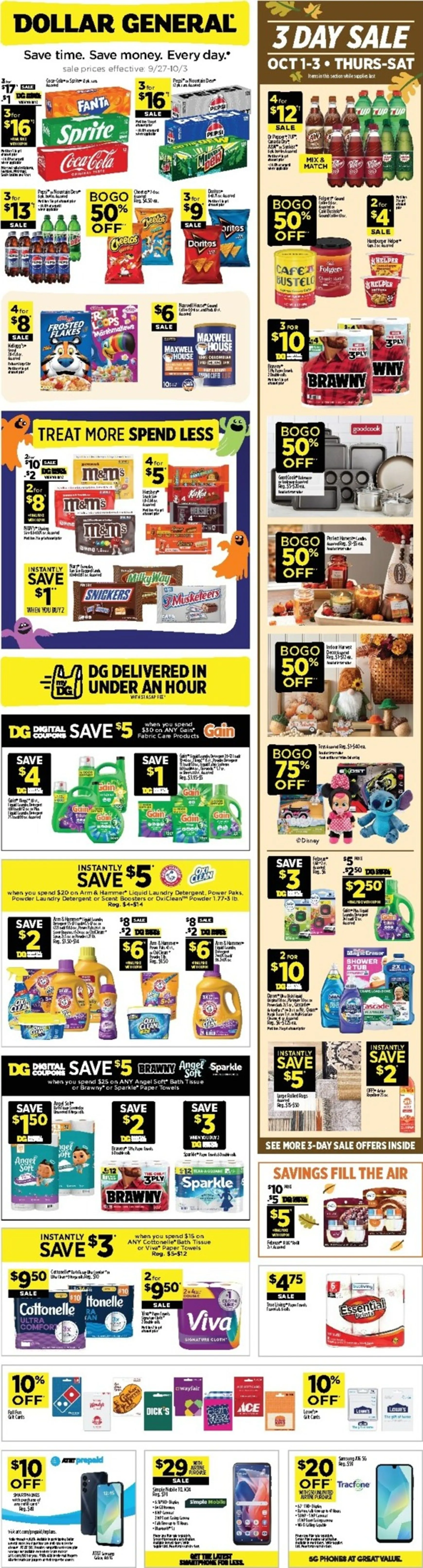 Current Dollar General leaflet valid from Sunday 09/27/2026 to Saturday 10/03/2026