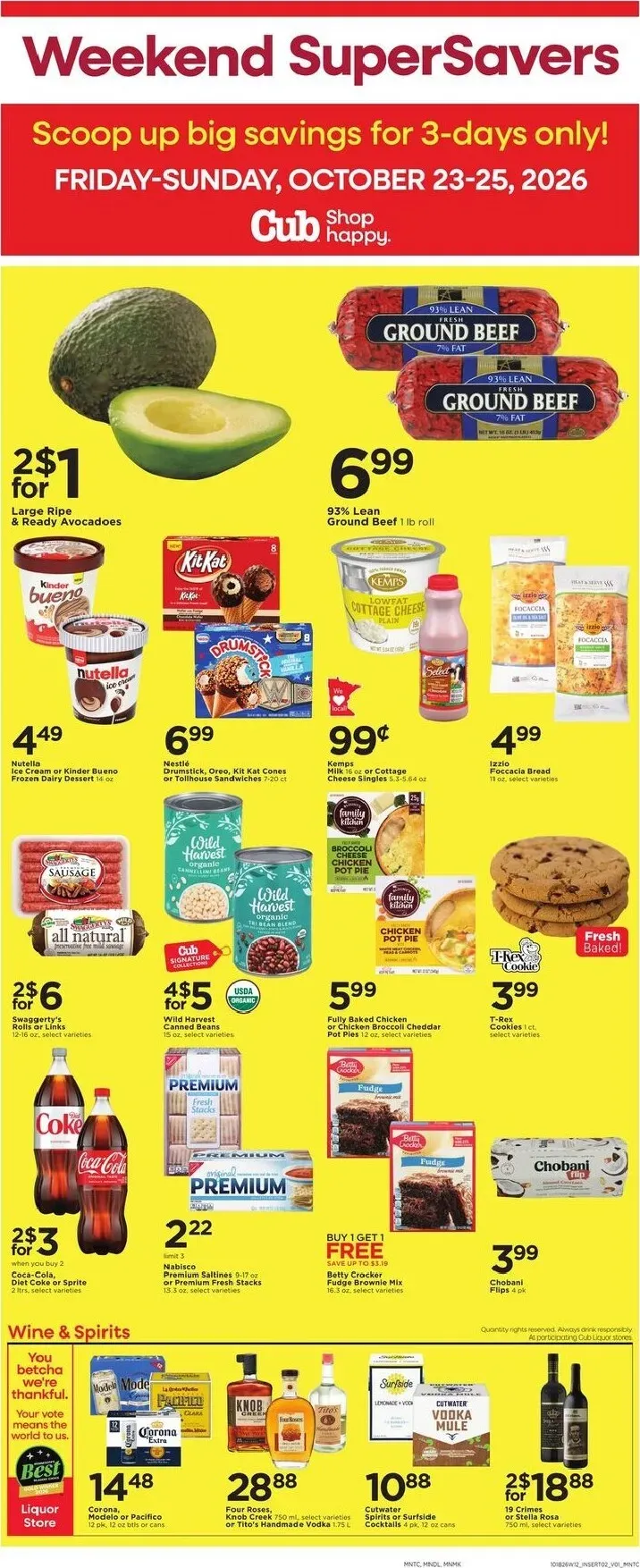 Weekly promotion Cub - Slow Cooker Favorites spanning from October 18 to October 24 2026 - Page 4 for Catalogue 365
