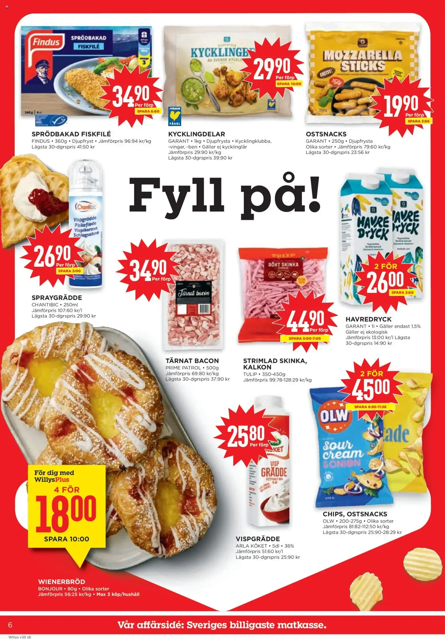 Willys erbjudanden från 02/08/2026 - 16/08/2026 > Reklamblad nuvarande rabatter från 10 augusti till 16 augusti 2026 - Reklamblad sidor 6