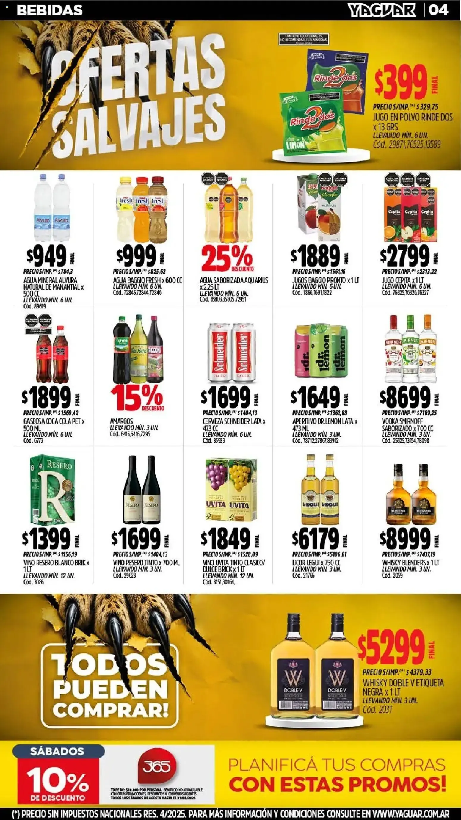 Ofertas de Mayorista Yaguar - Ofertas Salvajes 3 de agosto al 9 de agosto 2026 - Página 5 del catálogo