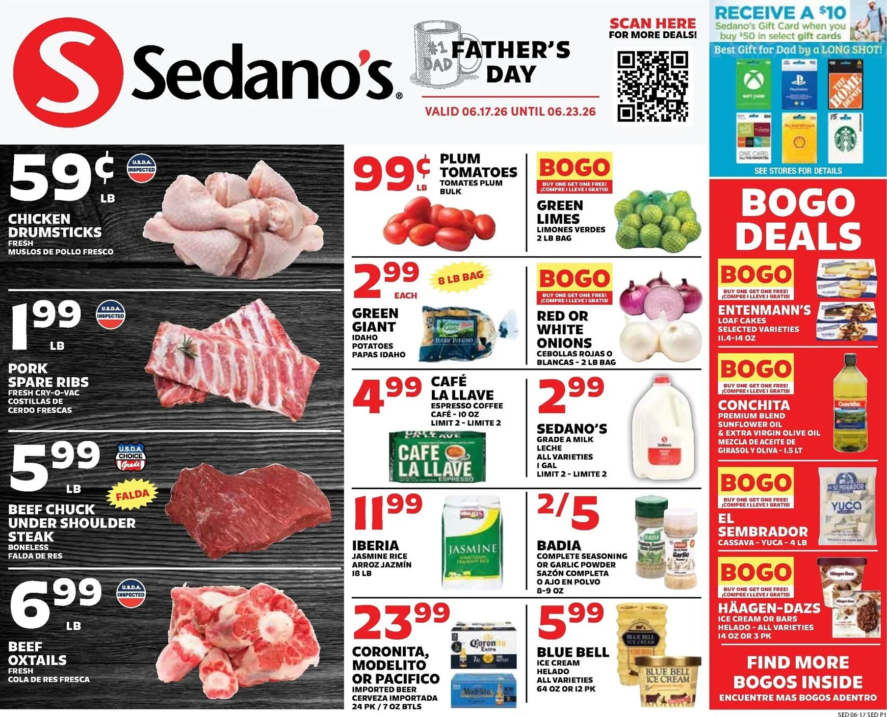 Weekly ad Current Sedano's leaflet valid from Wednesday 06/17/2026 to Tuesday 06/23/2026 from June 17 to June 23 2026 - Page 1
