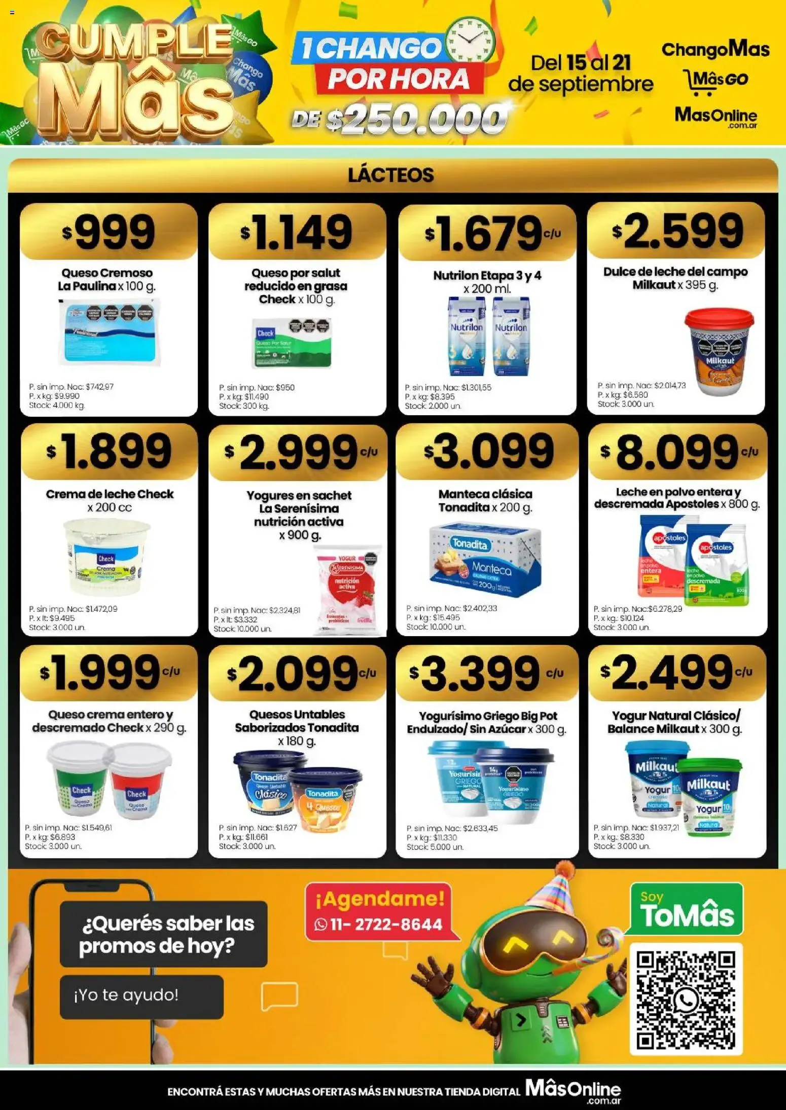 Ofertas de Changomas Ofertas || del 15/09/2026 - 21/09/2026 || Catálogo 15 de septiembre al 21 de septiembre 2026 - Página 3 del catálogo