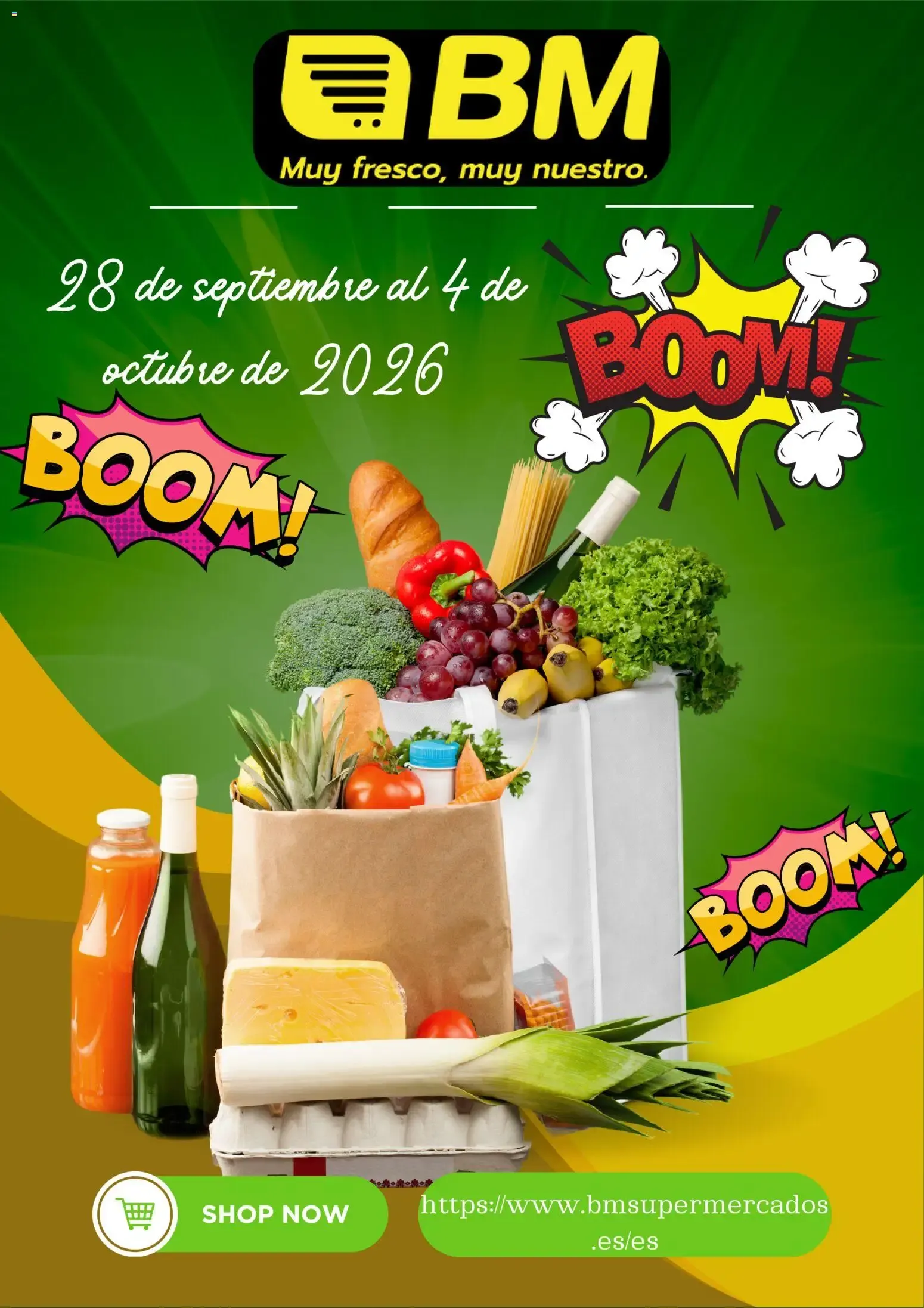 Catálogo de BM Supermercados folleto 28/09/2026 - 04/10/2026 28 de septiembre al 4 de octubre 2026 - Página 1