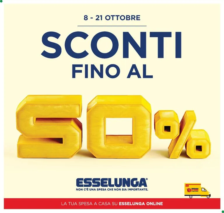 Esselunga - Sconti fino al 50% da 8 ottobre a 21 ottobre di 2026 - Pagina del volantino 1