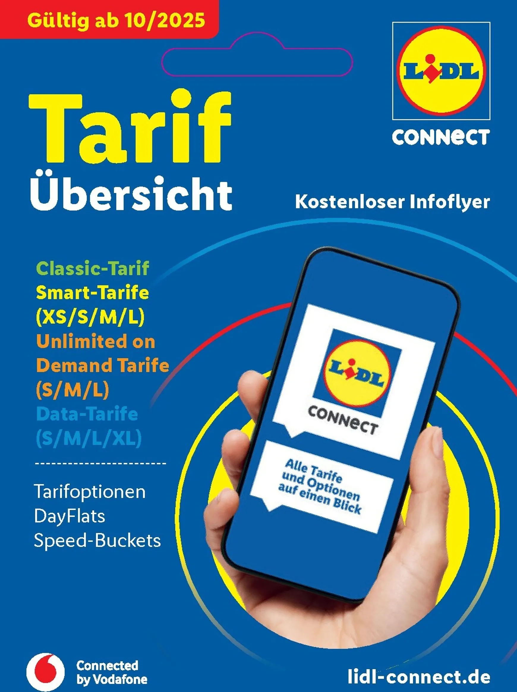 Lidl Connect - Tarif Übersicht von 1. Oktober bis 31. August 2026 - Prospekt seite 1