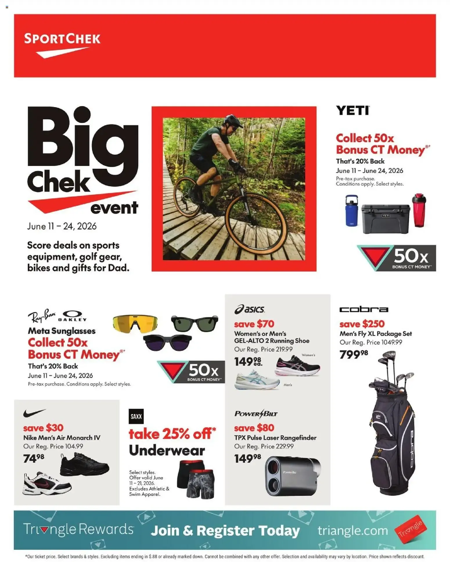 Sport Chek Big Chek event from June 11 to June 24 2026 - flyer page 1