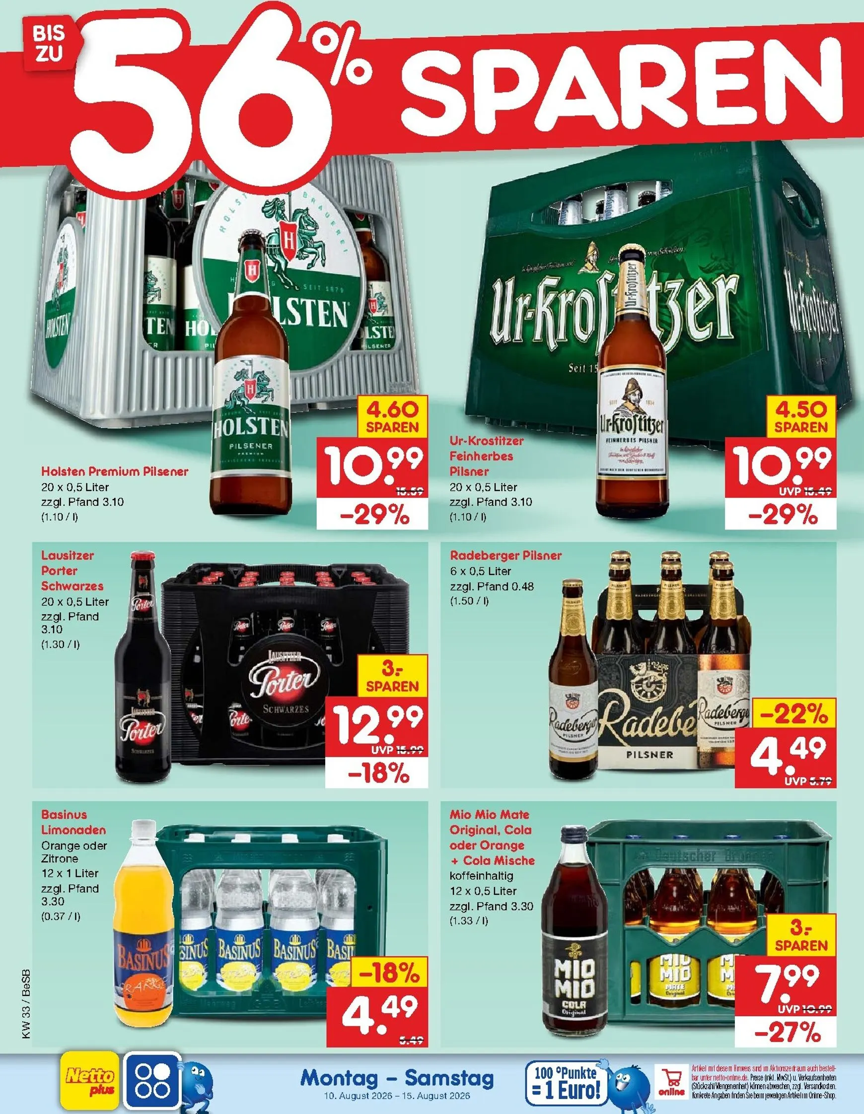 Netto Marken Discount Prospekt nächste Woche – von Montag 10.08.2026 bis Samstag 15.08.2026 von 10. August bis 15. August 2026 - Prospekt seite 35