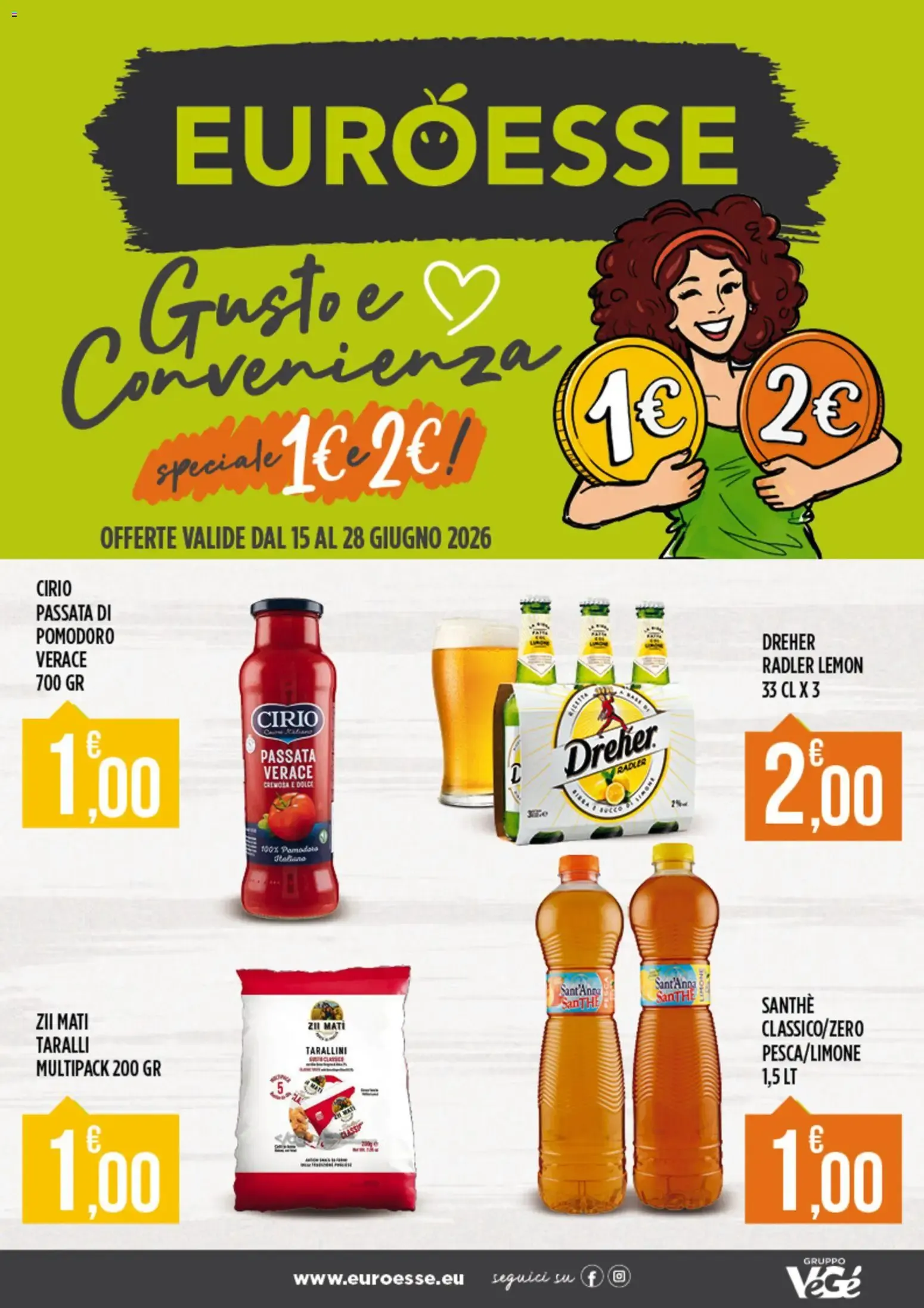 Euroesse volantino dal 15/06/2026 - online Offerte da 15 giugno a 28 giugno di 2026 - Pagina del volantino 1