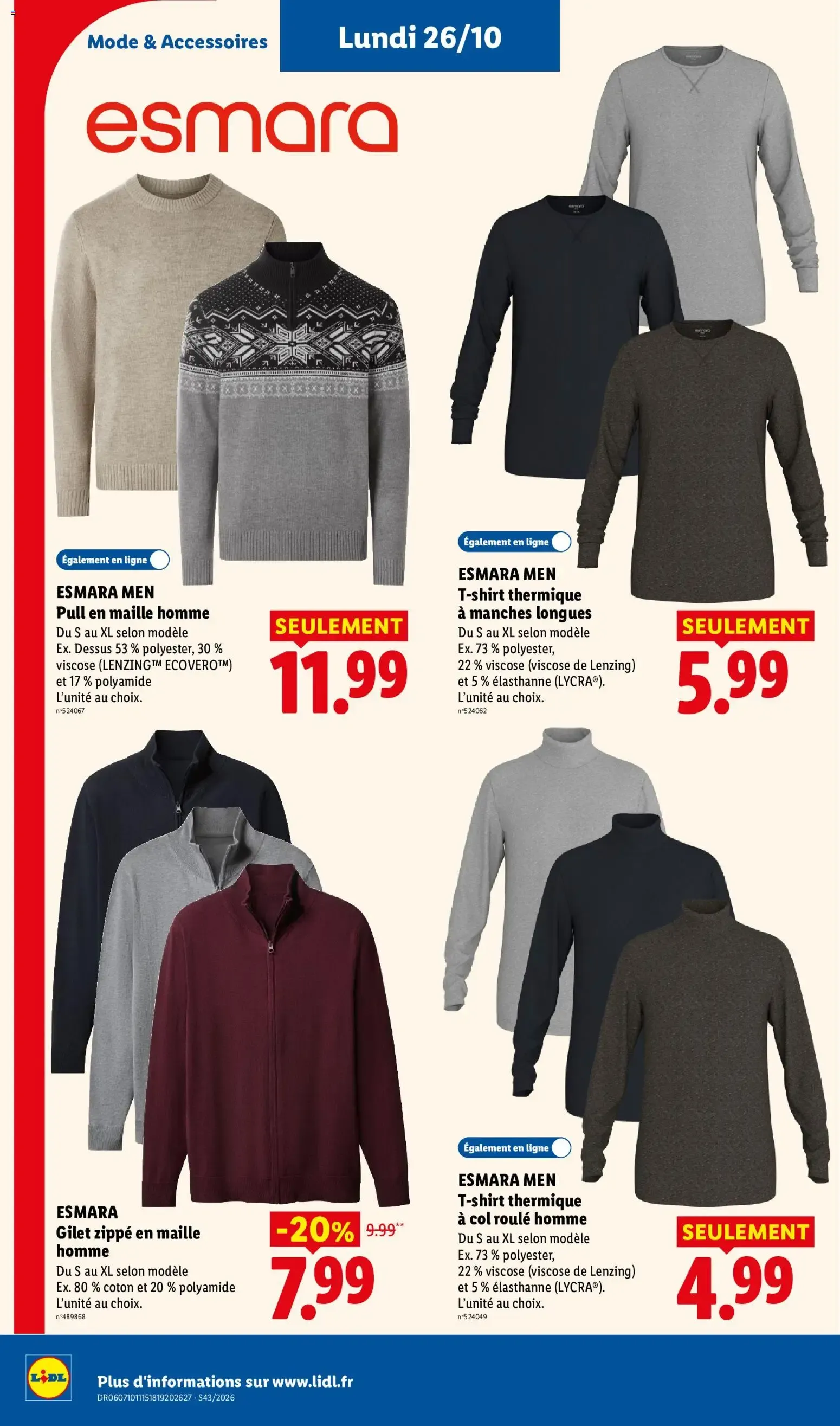 Lidl: Le Moins Toujours Plus du 22 octobre au 28 octobre 2026 - Catalogue page 60