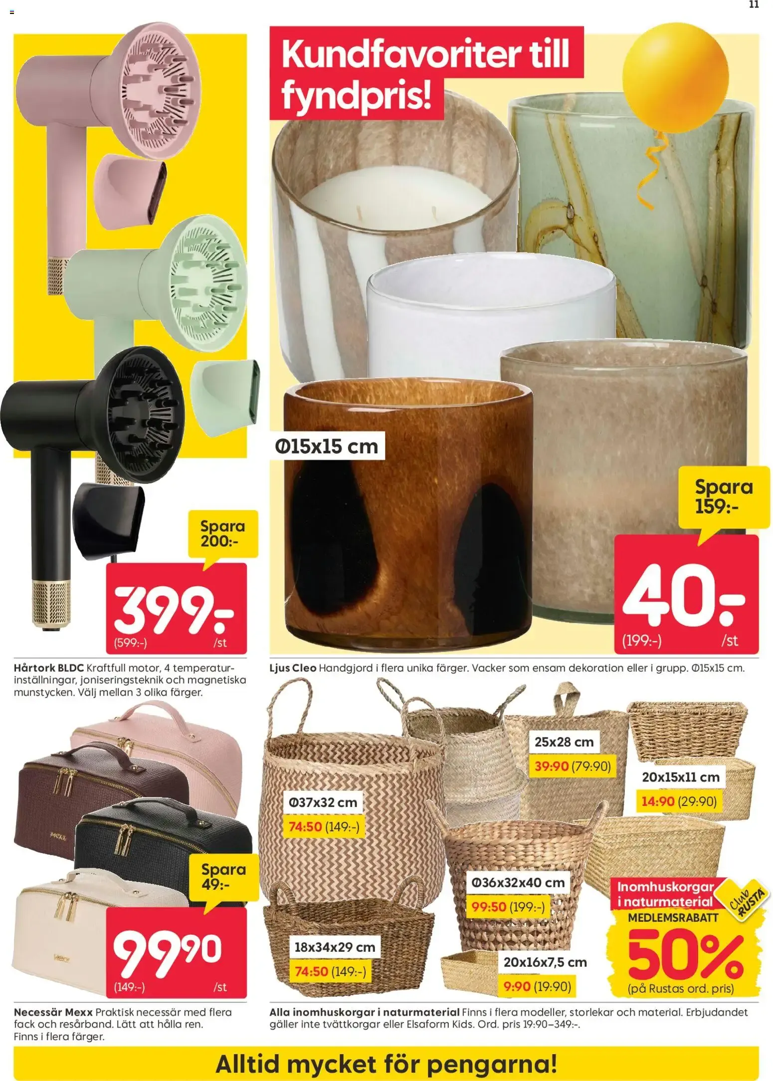 Rusta - Massor av fyndpriser från 24 augusti till 30 augusti 2026 - Reklamblad sidor 11