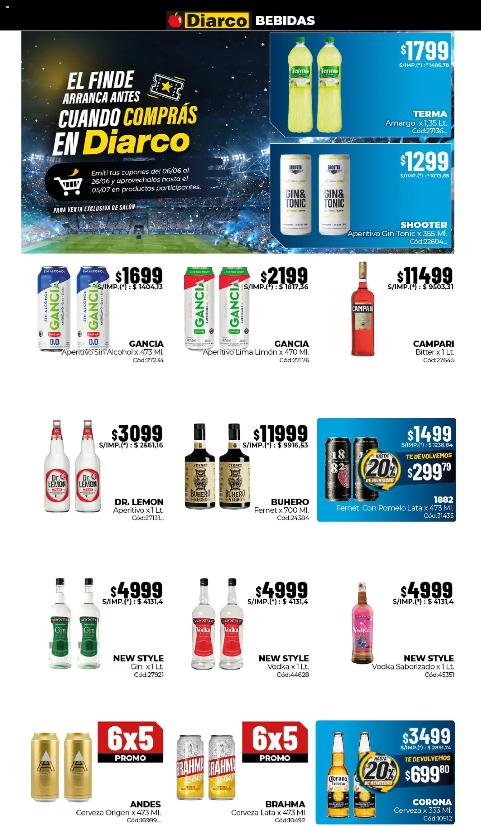 Ofertas de Diarco Ahorros Mundiales 22 de junio al 26 de junio 2026 - Página 7 del catálogo