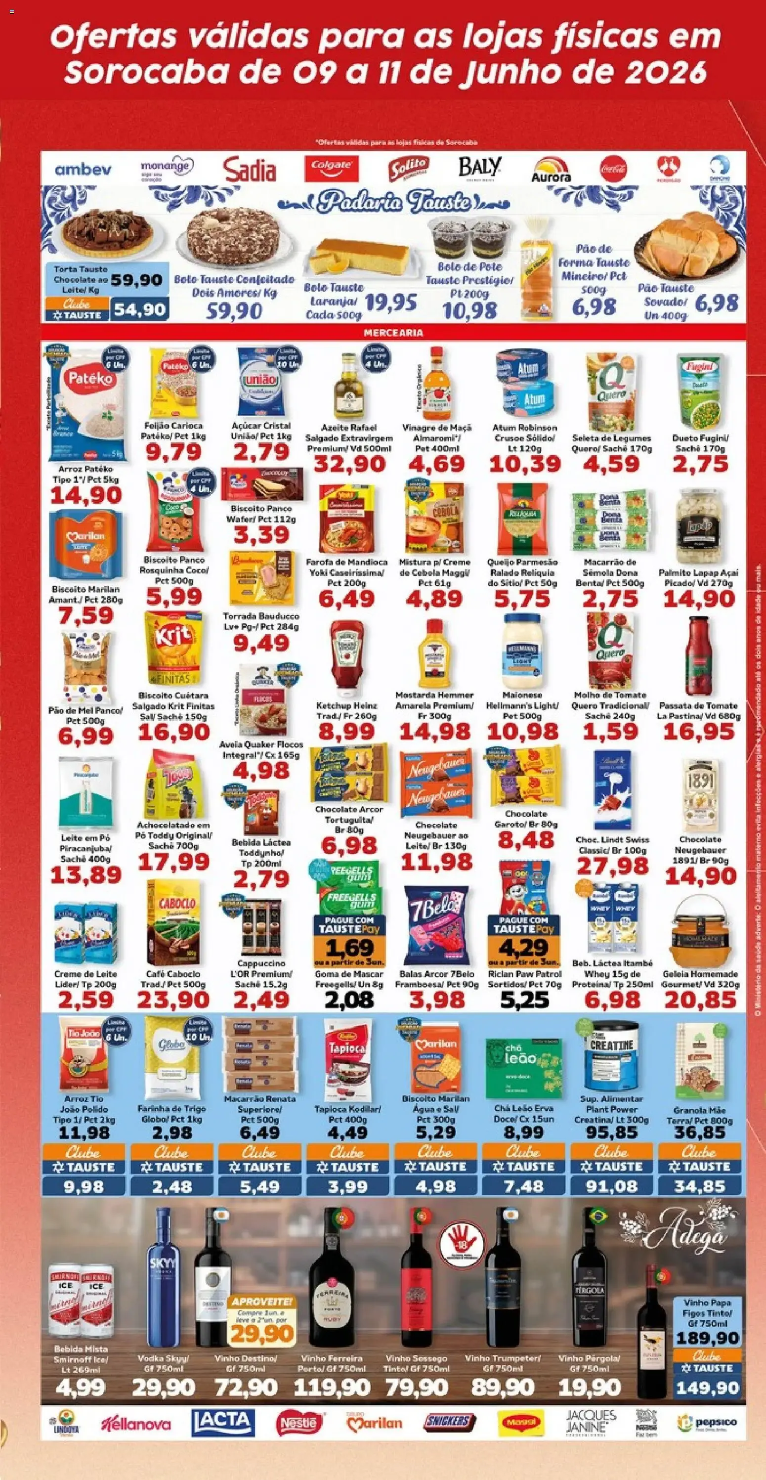 Encarte de Ofertas Sorocaba - Seleção Premiada Tauste 9 de junho até 11 de junho 2026 - Pagina 3