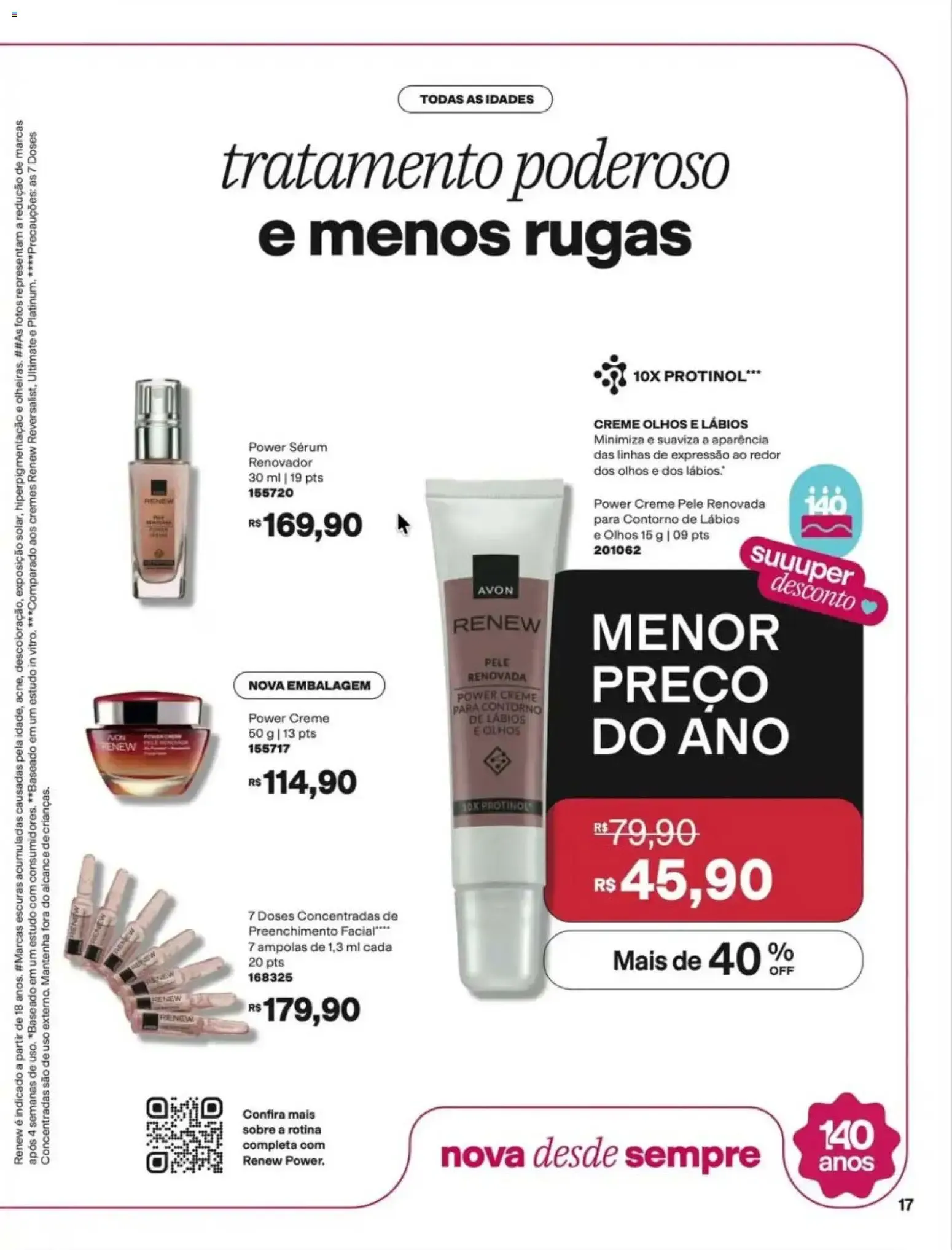Encarte de Revista Avon - Chegou Renew Menopro - Ciclo 16/2026 12 de outubro até 2 de novembro 2026 - Pagina 17