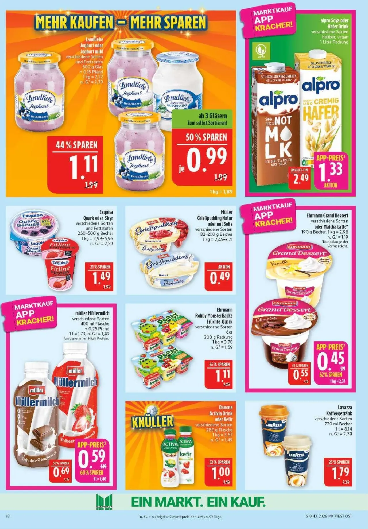 Marktkauf App: Scannen & Clever Sparen von 19. Oktober bis 24. Oktober 2026 - Prospekt seite 18