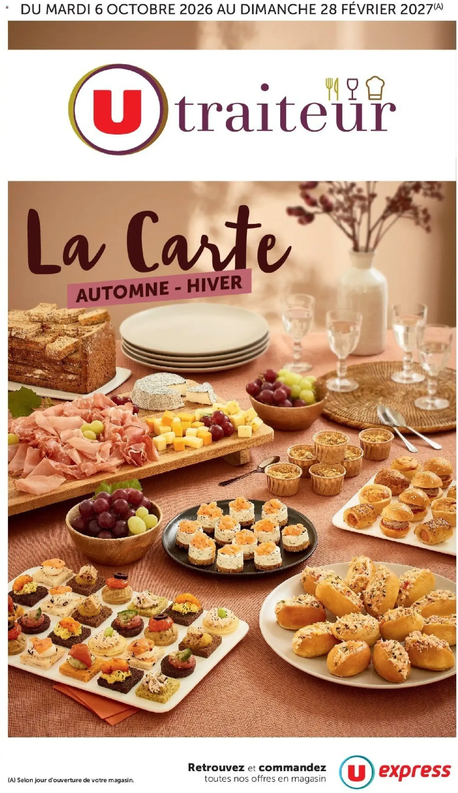 U Express - La carte Automne Hiver à partir du 06/10/2026 - promo en ligne du 6 octobre au 28 février 2027 - Catalogue page 1