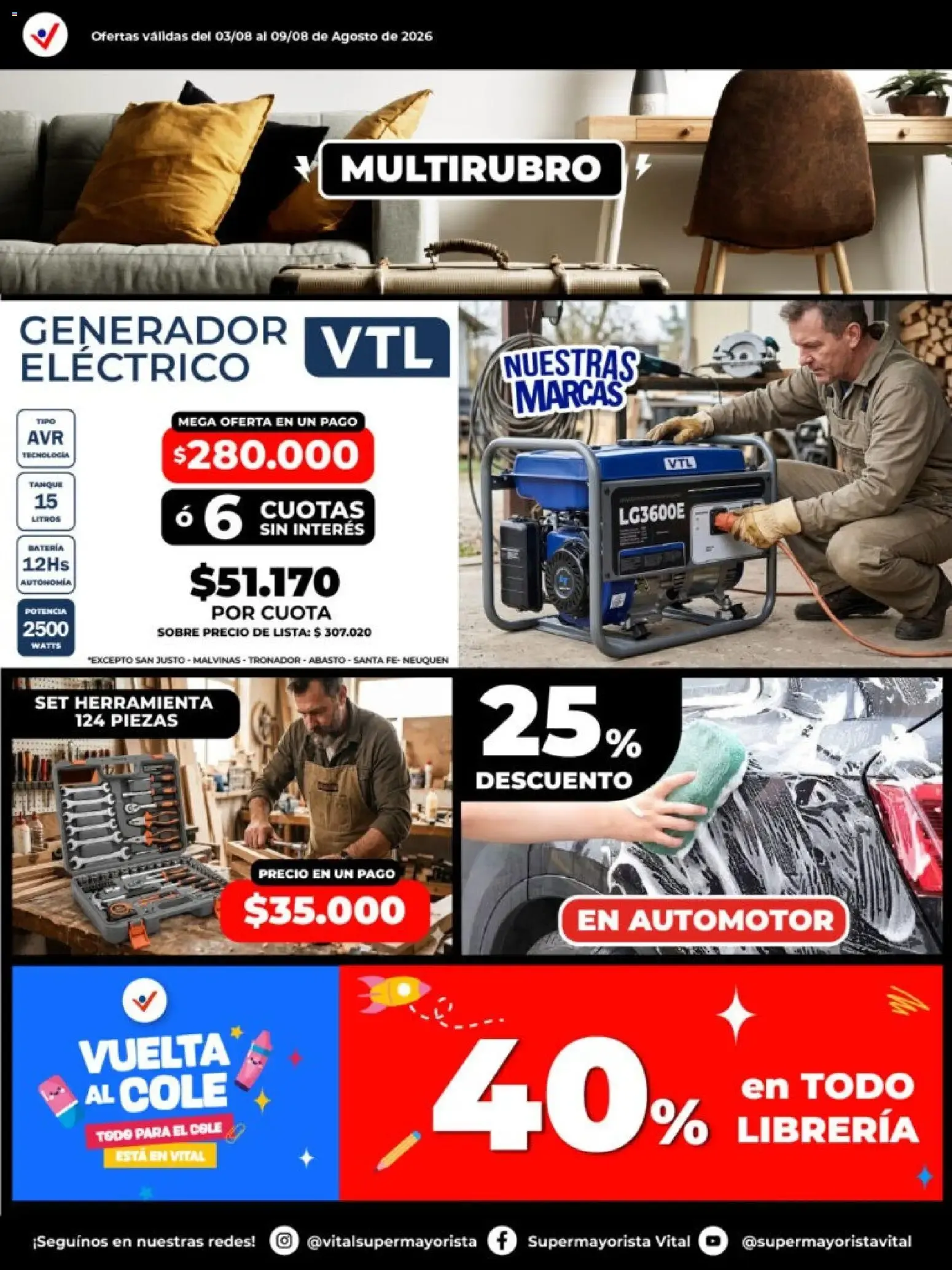 Ofertas de Vital - Especial de nonfood || del 03/08/2026 - 09/08/2026 || Catálogo 3 de agosto al 9 de agosto 2026 - Página 6 del catálogo