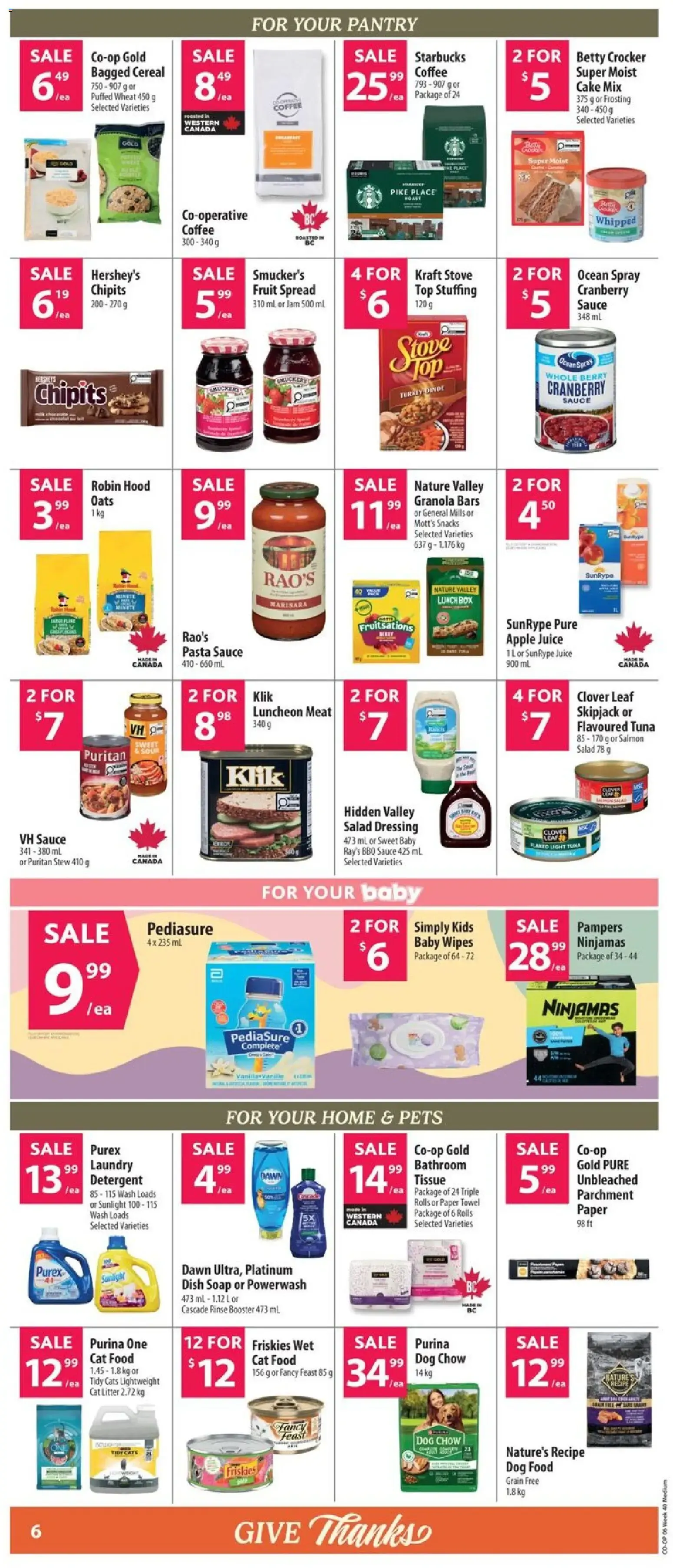 Co-op Give Thanks Flyer from October 1 to October 7 2026 - flyer page 14