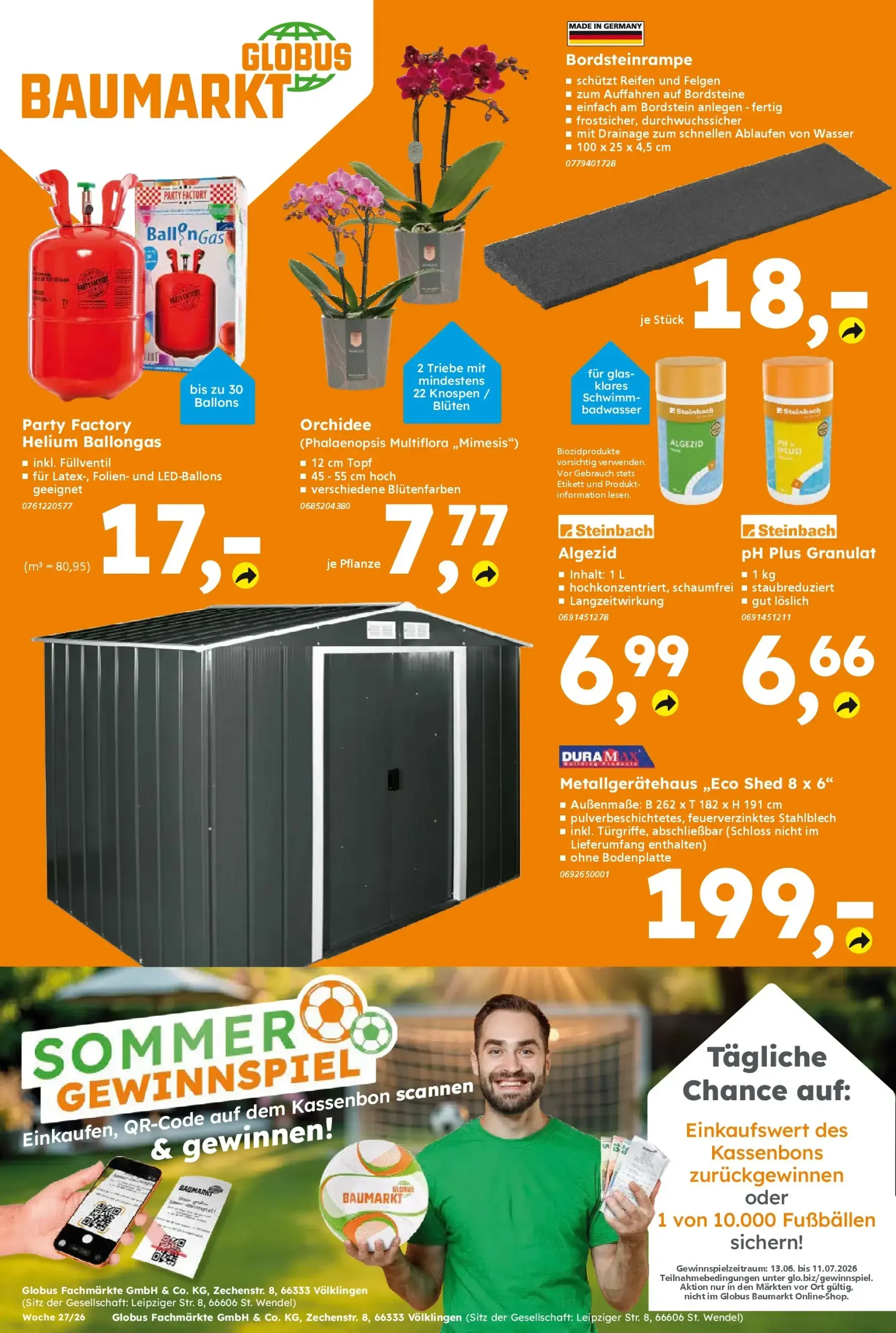Globus Baumarkt Prospekt – von Montag 29.06.2026 bis Samstag 04.07.2026 von 29. Juni bis 4. Juli 2026 - Prospekt seite 20