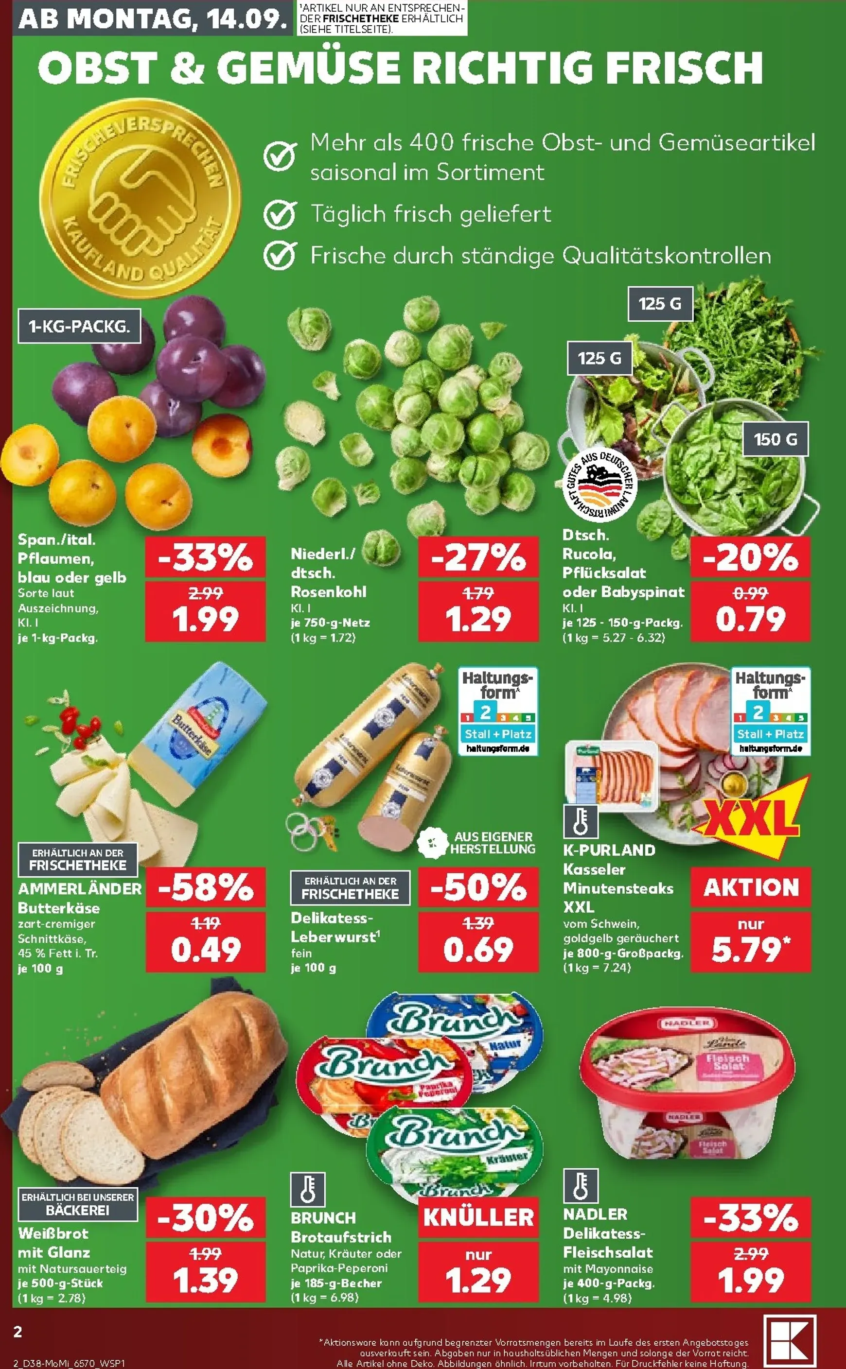 Kaufland Prospekt nächste Woche – von Montag 14.09.2026 bis Mittwoch 16.09.2026 von 14. September bis 16. September 2026 - Prospekt seite 2