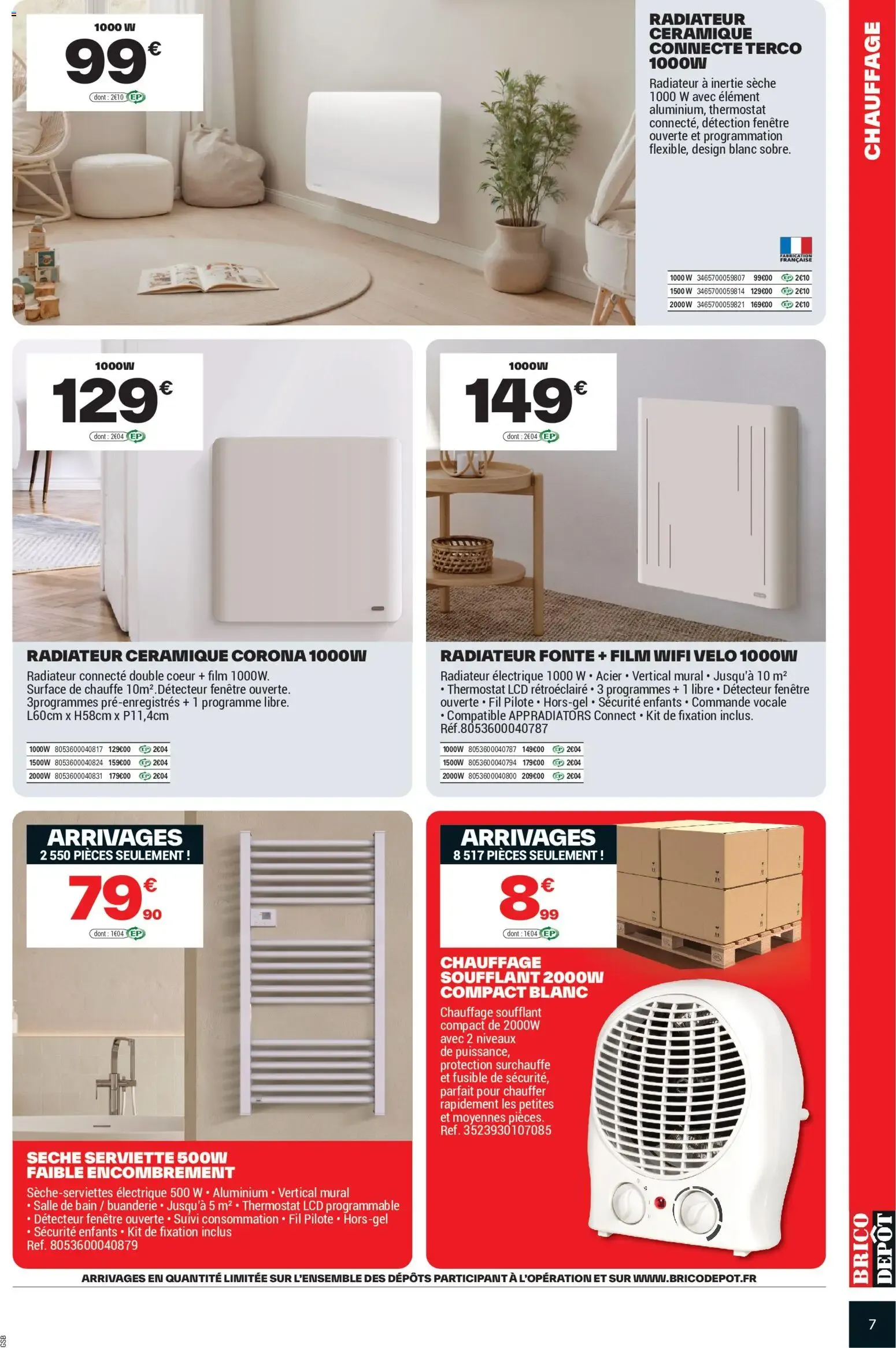 Prix Dépôt Spécial Chauffage Isolation du 9 octobre au 22 octobre 2026 - Catalogue page 7