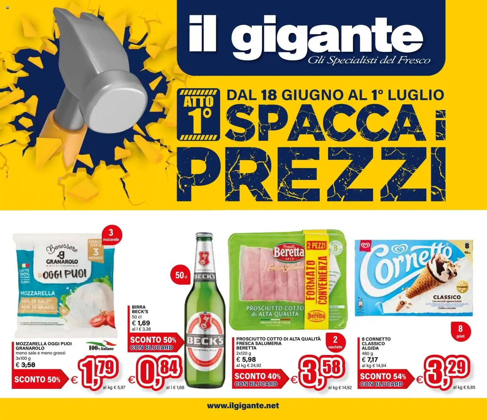 Il Gigante Spacca Prezzi da 18 giugno a 1 luglio di 2026 - Pagina del volantino 1