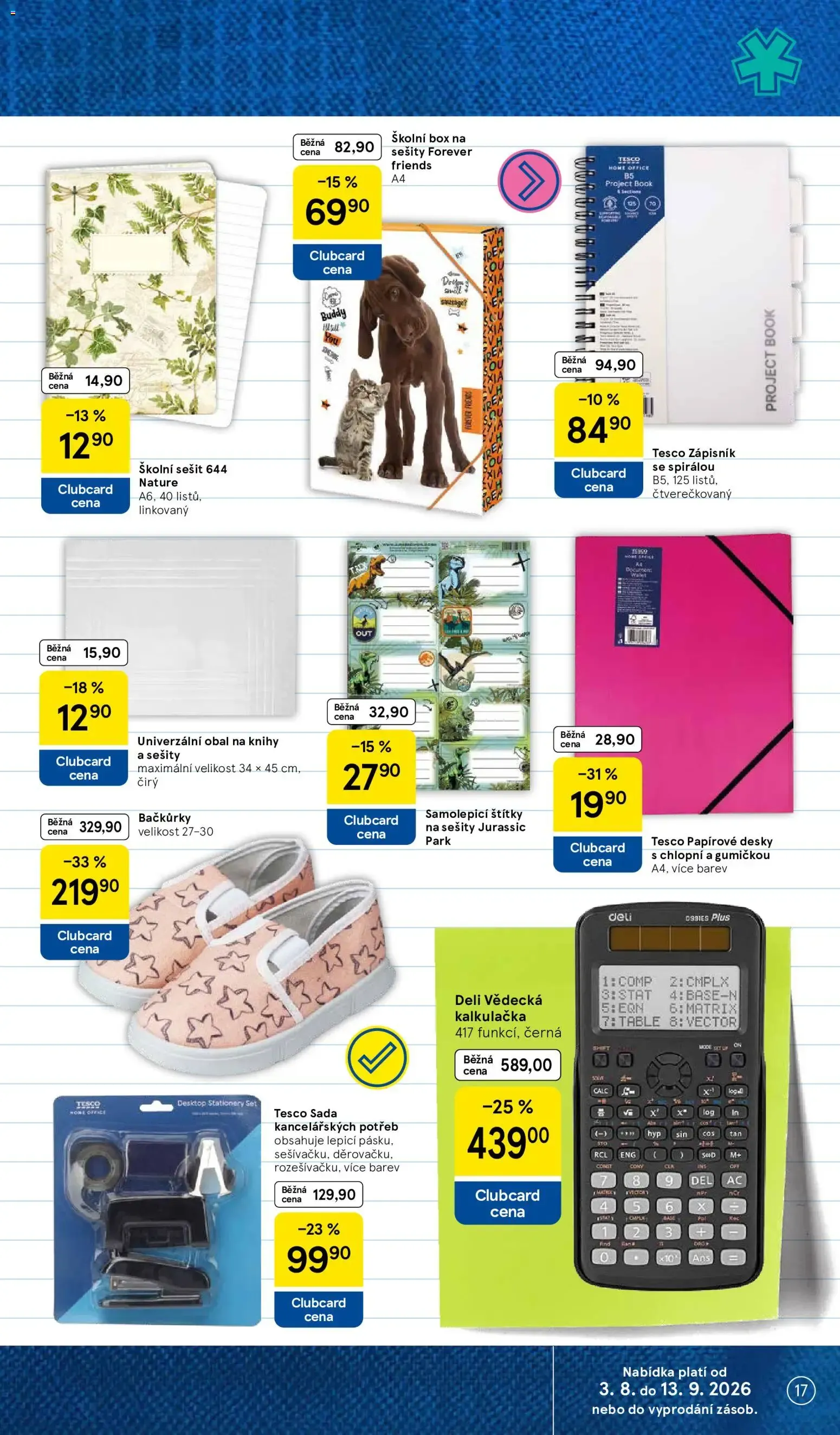 Tesco: Vše do školy - 3. srpna 13. září 2026 - Page 17