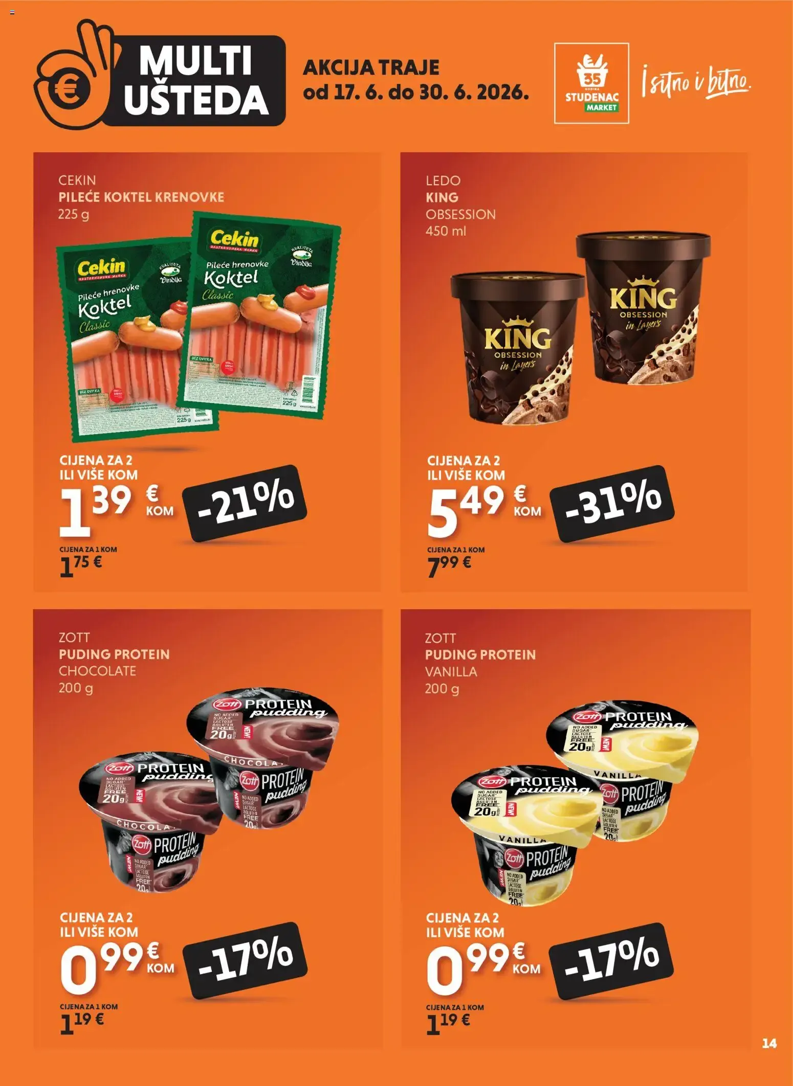 Katalog Uzmi više, plati manje: Multi Ušteda od 17. lipnja do 30. lipnja 2026. - Pregled Stranica 14
