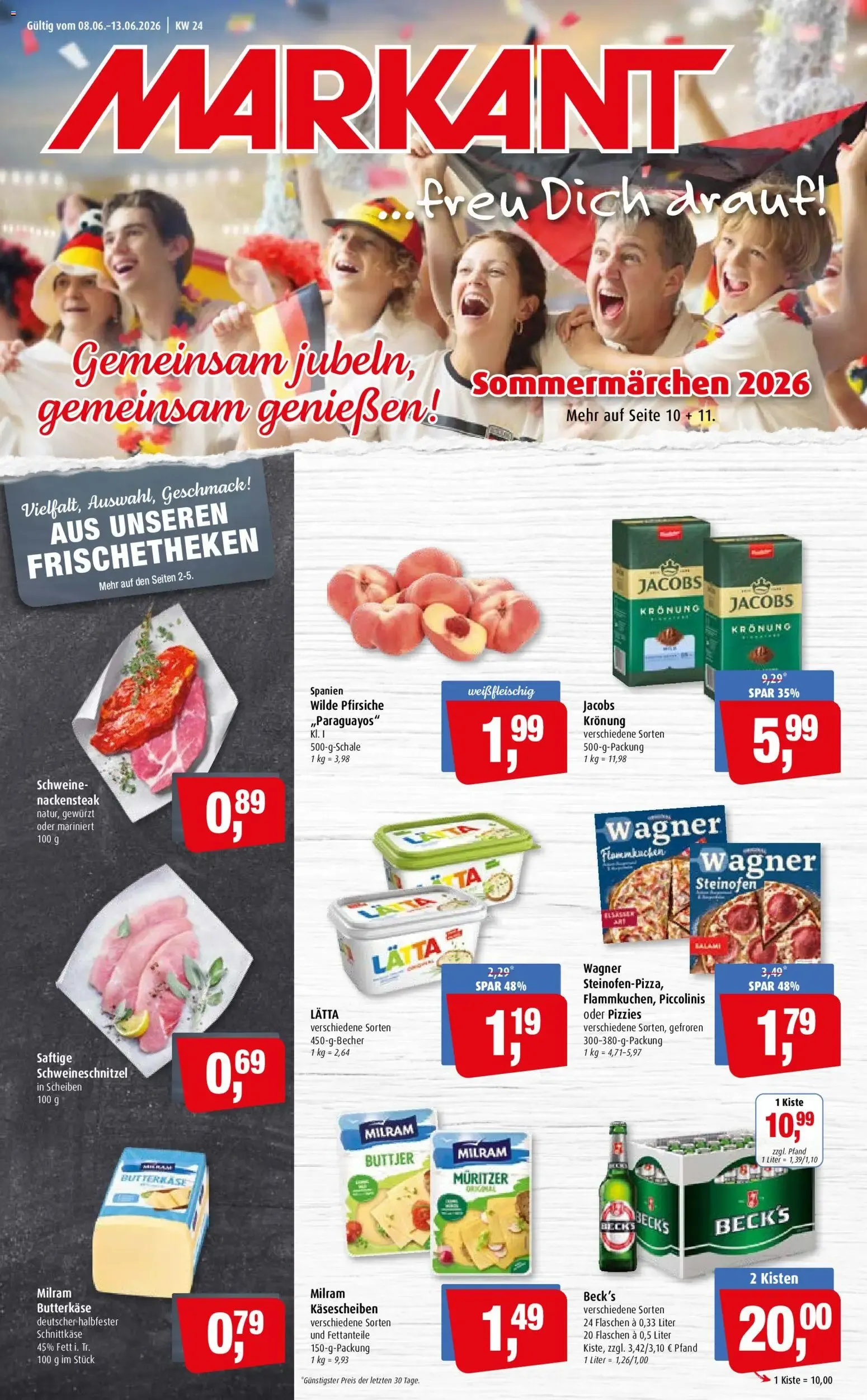 Markant: Sommermärchen 2026 von 8. Juni bis 13. Juni 2026 - Prospekt seite 1
