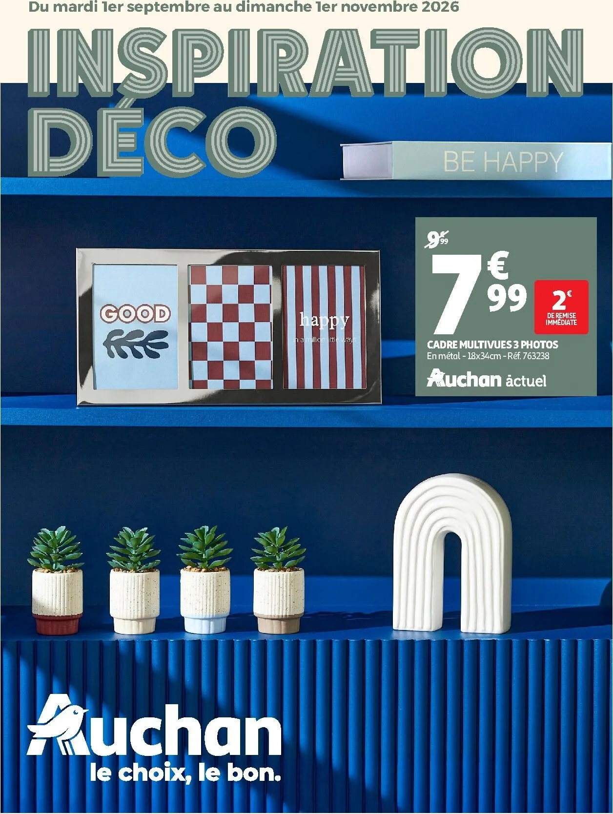 Current Auchan - Inspiration déco leaflet valid from du mardi 01/09/2026 to du dimanche 01/11/2026 du 1 septembre au 1 novembre 2026 - Catalogue page 1