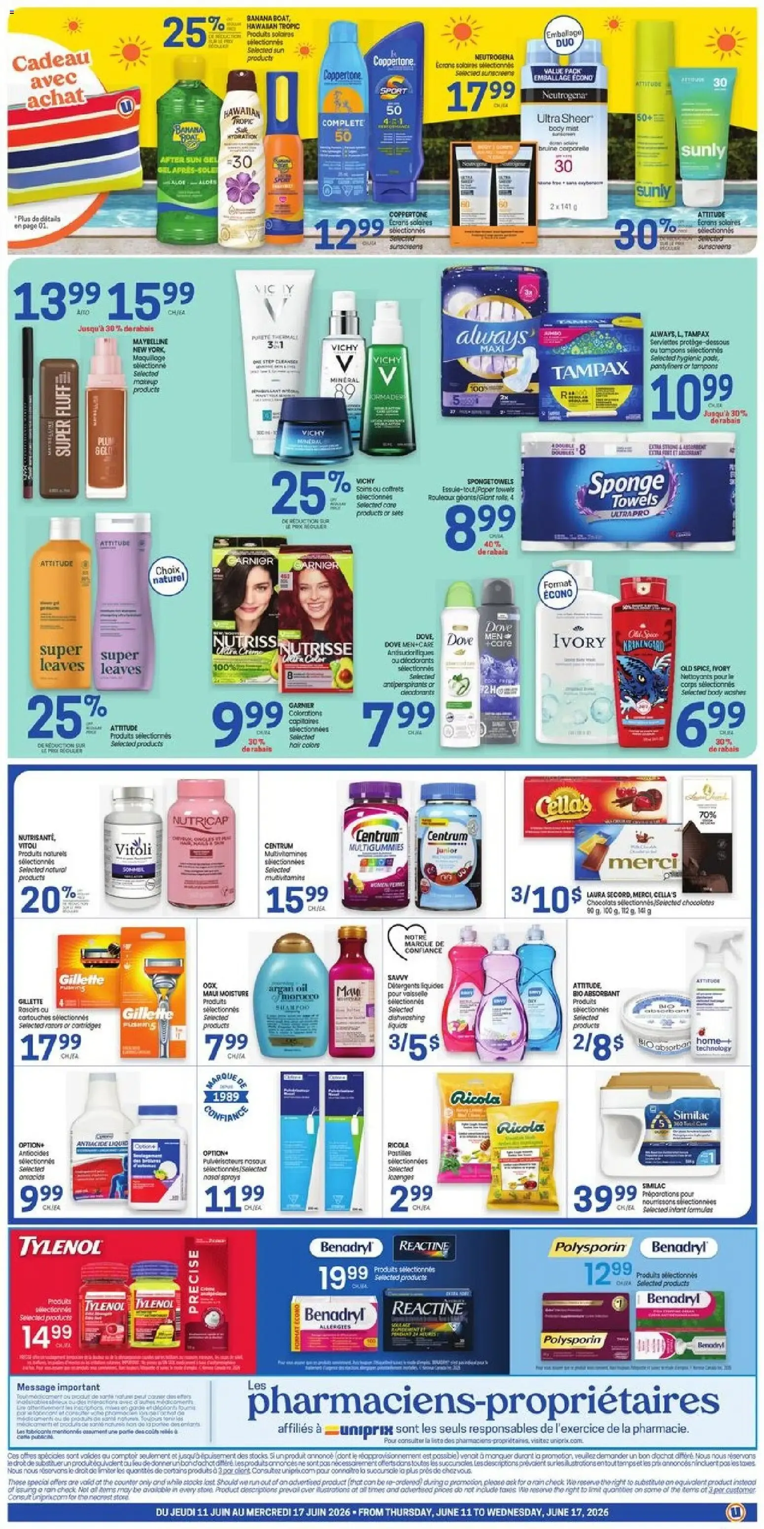 Uniprix weekly flyer / circulaire from Jun 11, 2026 > weekly specials & deals from June 11 to June 17 2026 - flyer page 2