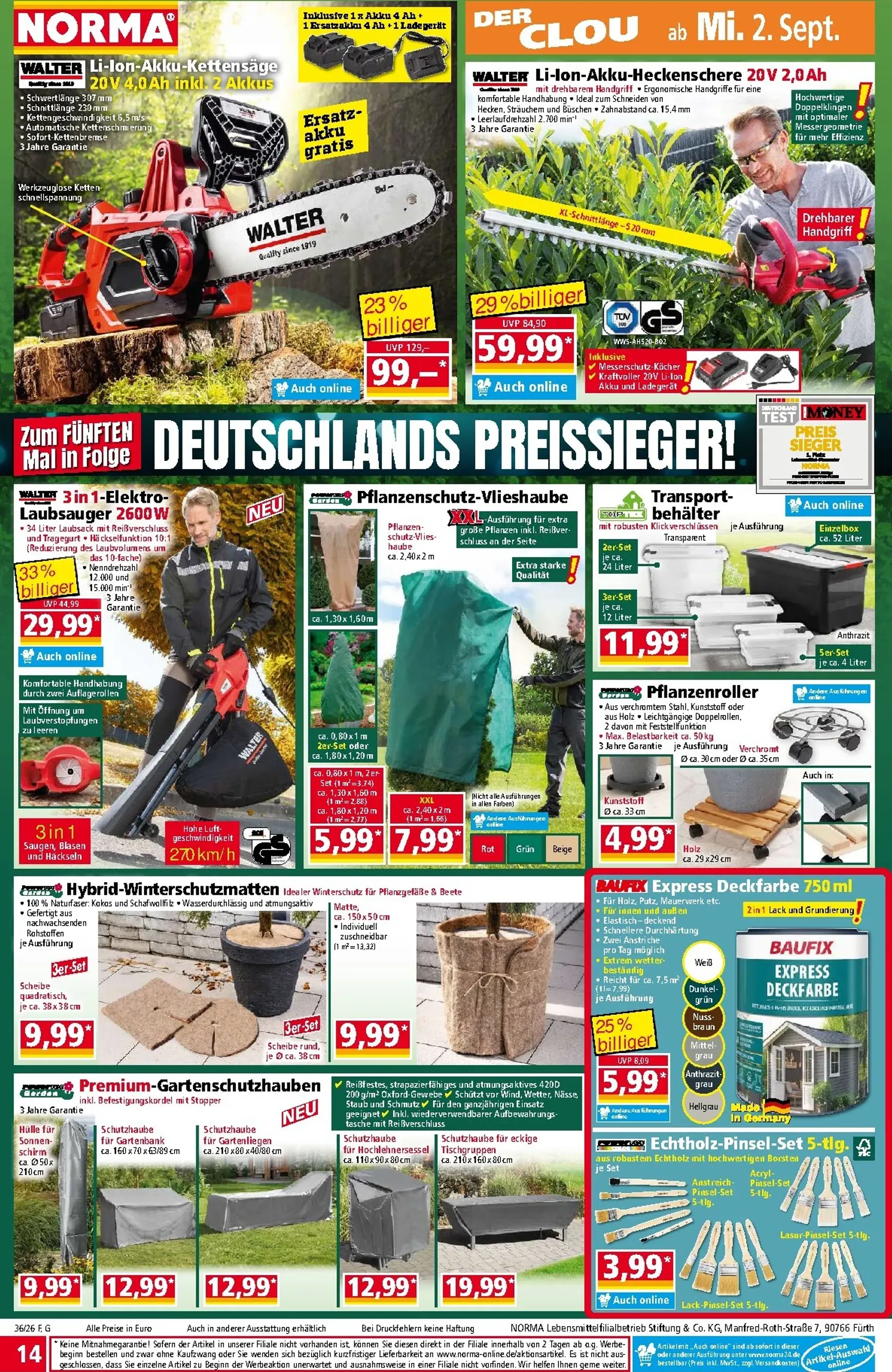 Norma - Mehr fürs Geld von 31. August bis 5. September 2026 - Prospekt seite 14