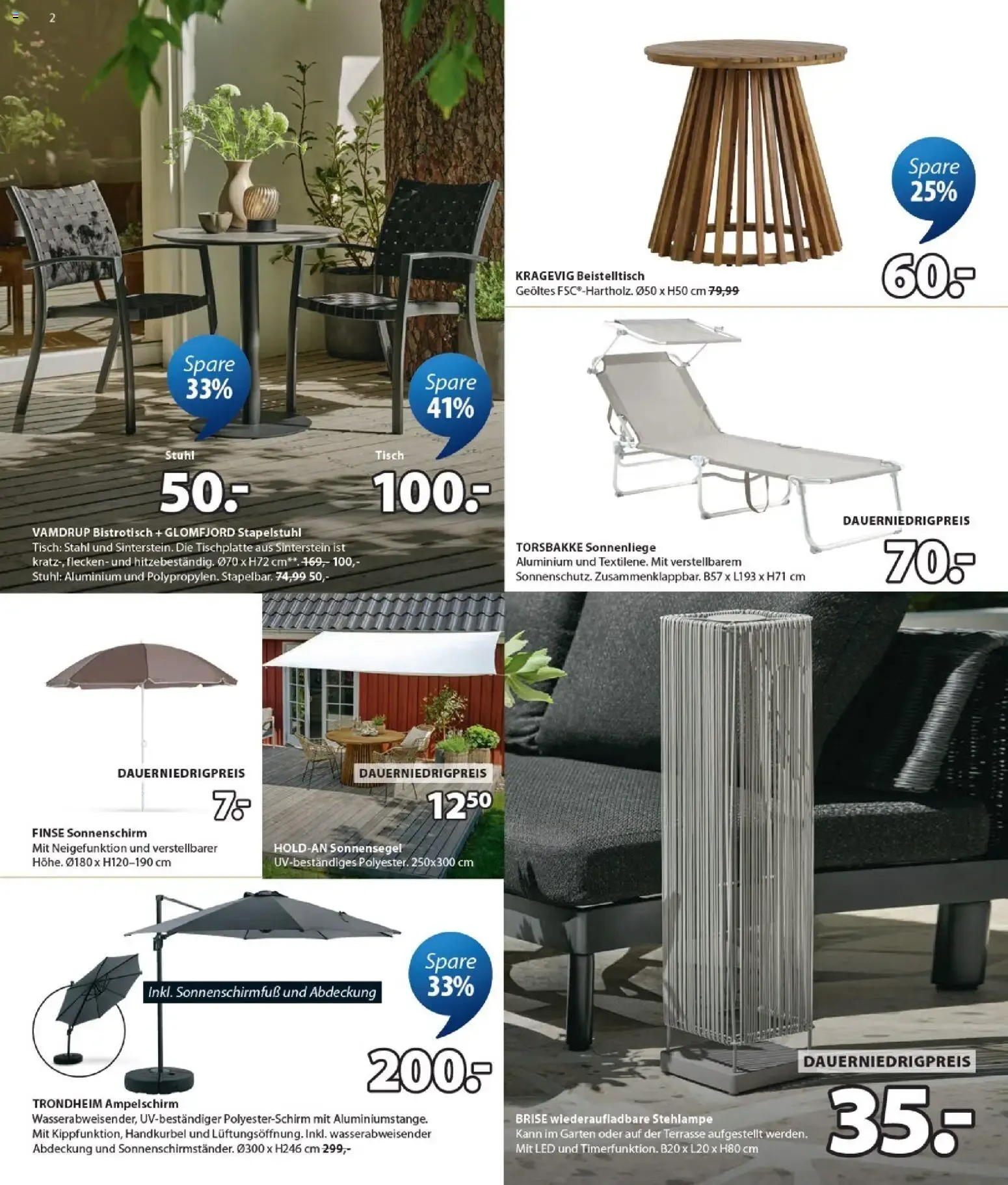 JYSK Sale: Spare bis zu 70% von 7. Juni bis 11. Juli 2026 - Prospekt seite 2