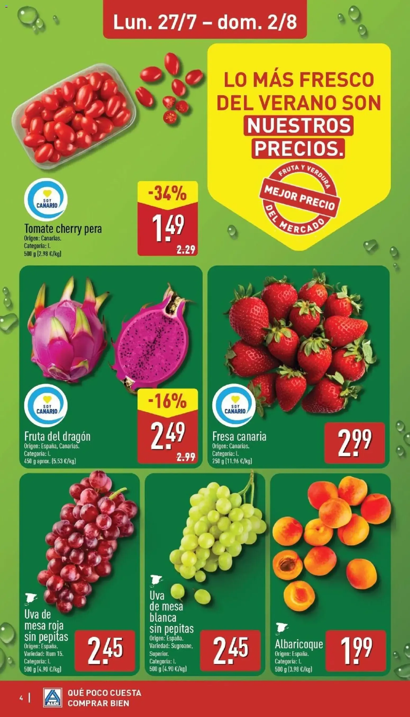 Catálogo de Aldi: Frescura a precios para tirarse a la piscina 27 de julio al 2 de agosto 2026 - Página 4