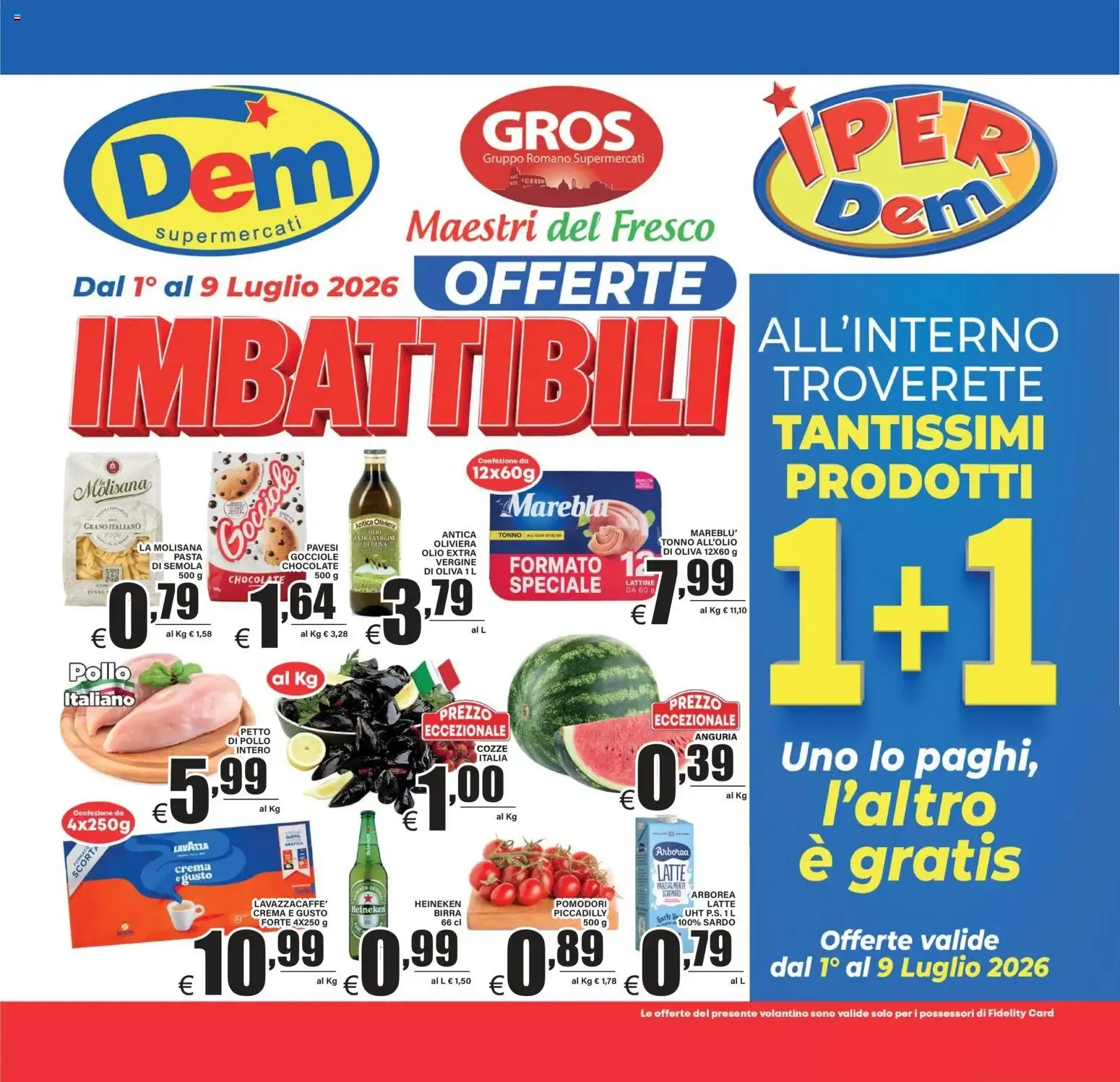 Nuovo DEM volantino dal 01/07/2026 > offerte anteprima 🛍️ da 1 luglio a 9 luglio di 2026 - Pagina del volantino 1