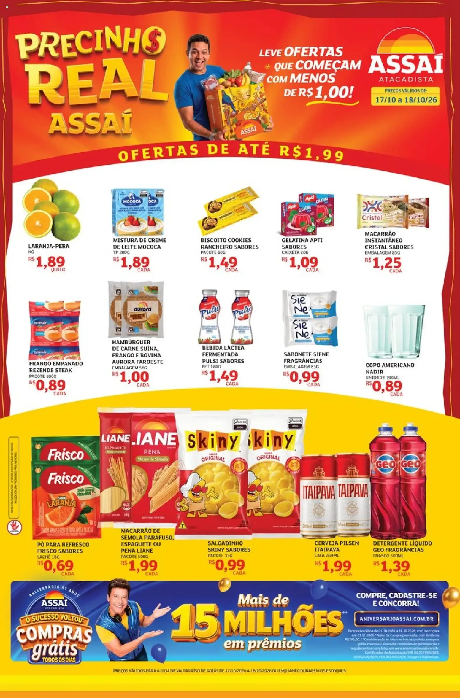 Encarte de Assaí Atacadista ofertas - GO de 17/10/2026 | Promoções Online 17 de outubro até 18 de outubro 2026 - Pagina 1