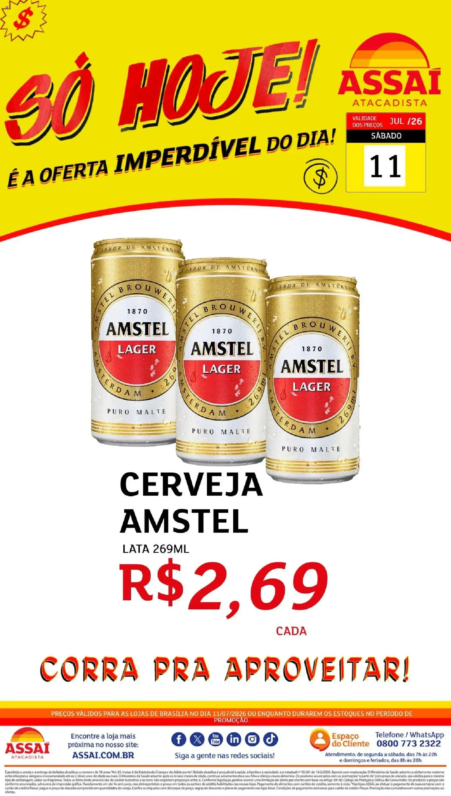 Encarte de Assaí Atacadista ofertas - DF de 11/07/2026 | Promoções Online 11 de julho até 11 de julho 2026 - Pagina 1