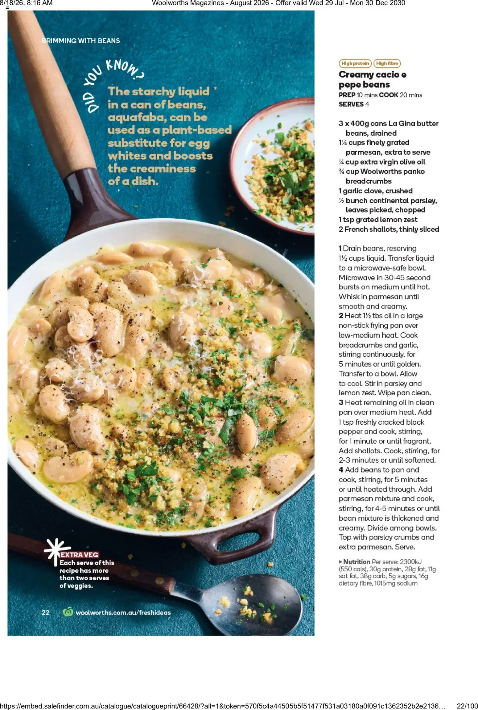 Woolworths Fresh Ideas - August 2026 - Catalogue valid from 29 July to 30 December 2030 - page 22