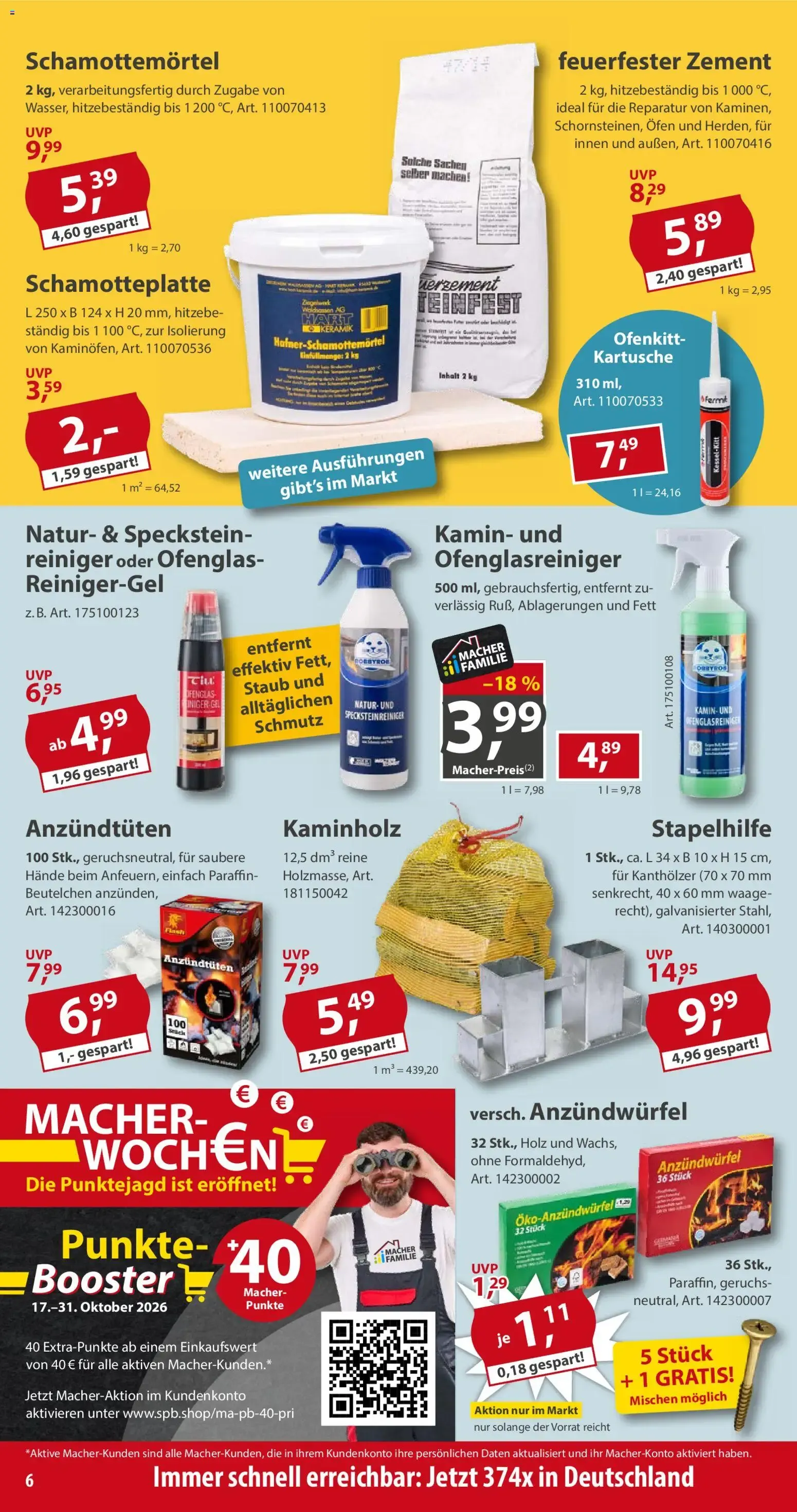 Sonderpreis Baumarkt Prospekt (ab 17.10.2026) zum Blättern von 17. Oktober bis 23. Oktober 2026 - Prospekt seite 6